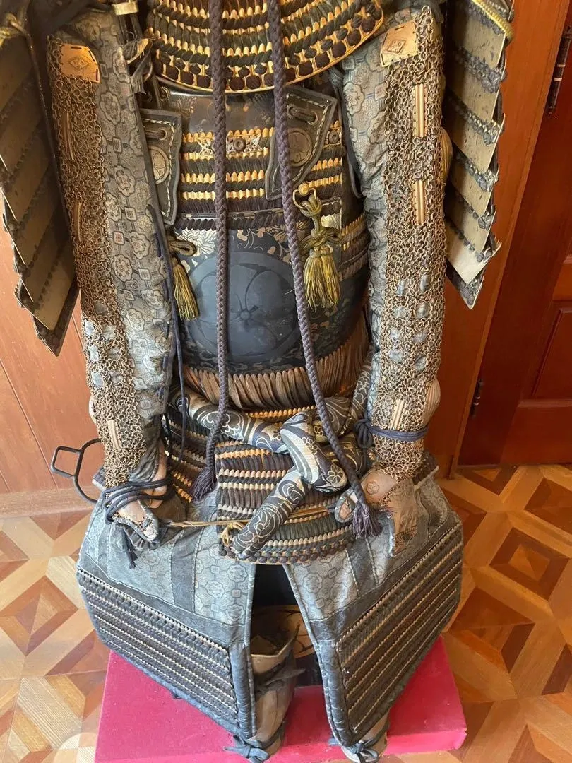 Japanese Edo Period Samurai Armor (Tosei Gusoku) with Oni Menpo, Iron thumbnail 4