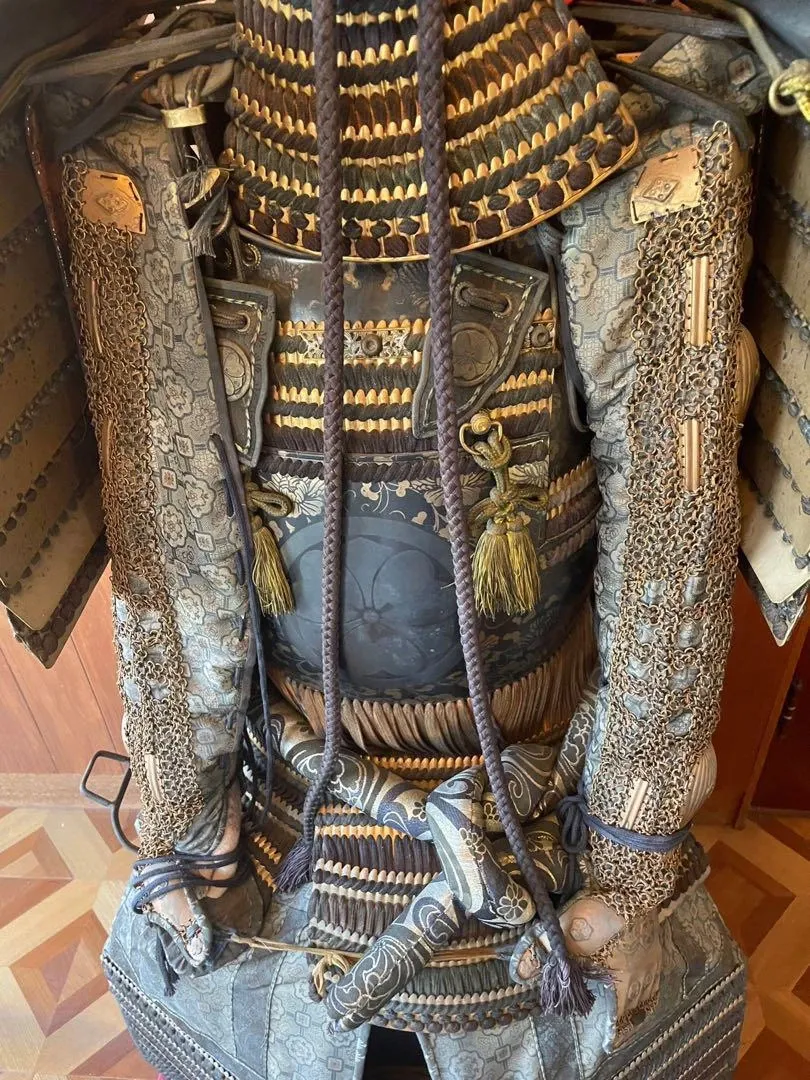 Japanese Edo Period Samurai Armor (Tosei Gusoku) with Oni Menpo, Iron thumbnail 6