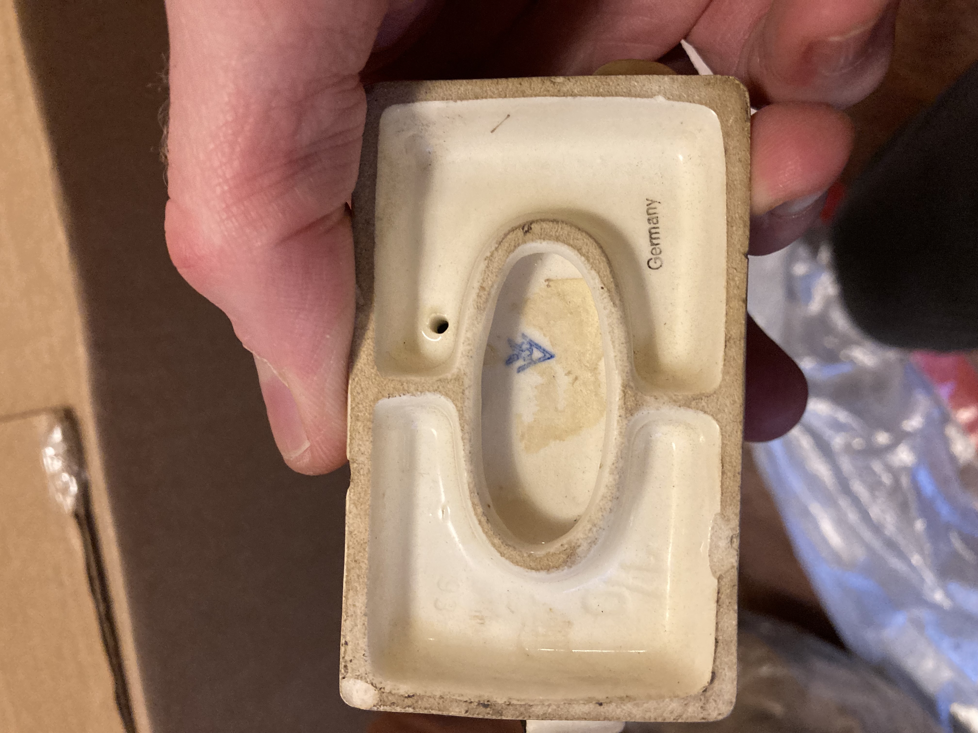 German Porcelain Figurine Base