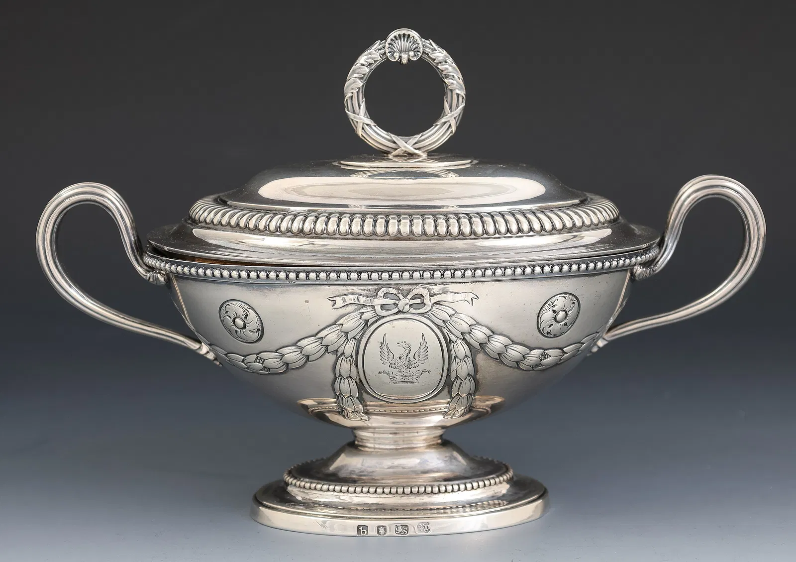 English George III Sterling Silver Covered Sugar Urn (London, 1777)