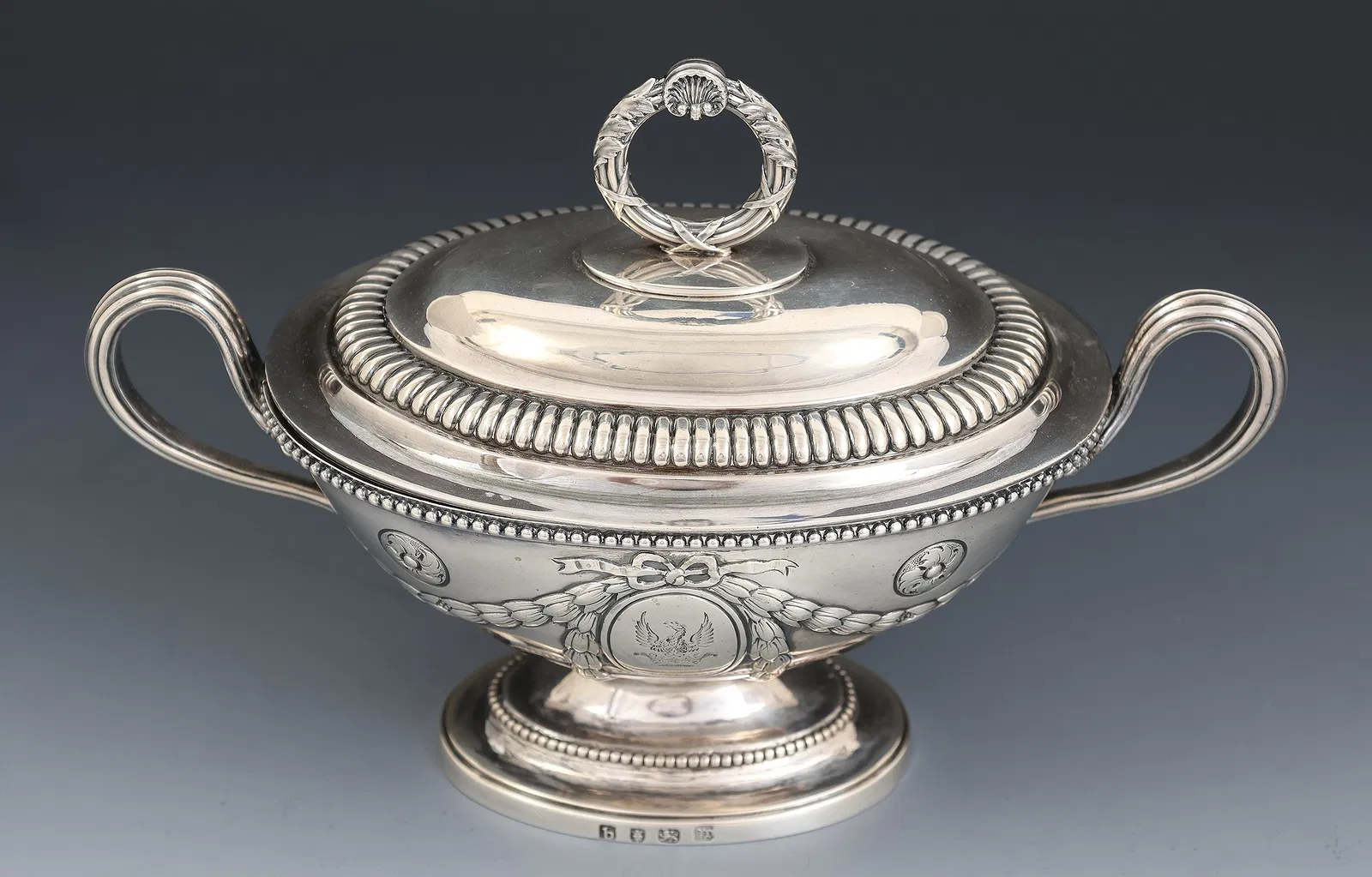 English George III Sterling Silver Covered Sugar Urn (London, 1777) thumbnail 6