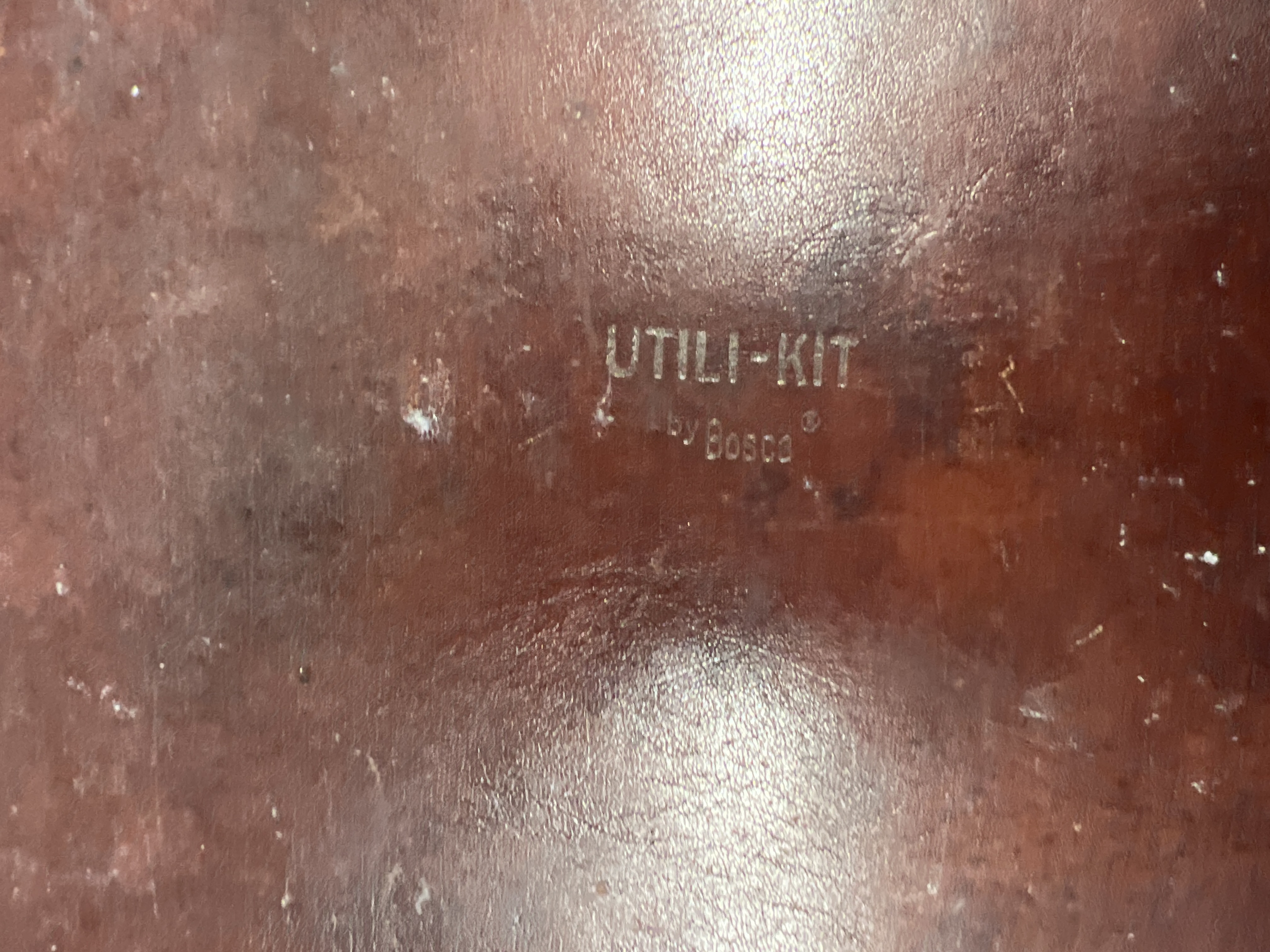 Mid-Century Modern Utili-Kit by Bosca Leather Desk Accessory