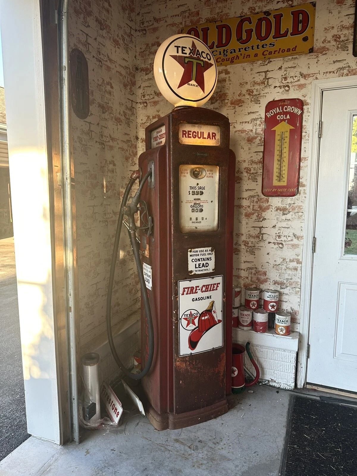 Vintage Bennett Model 76 Texaco Fire-Chief Gas Pump thumbnail 12