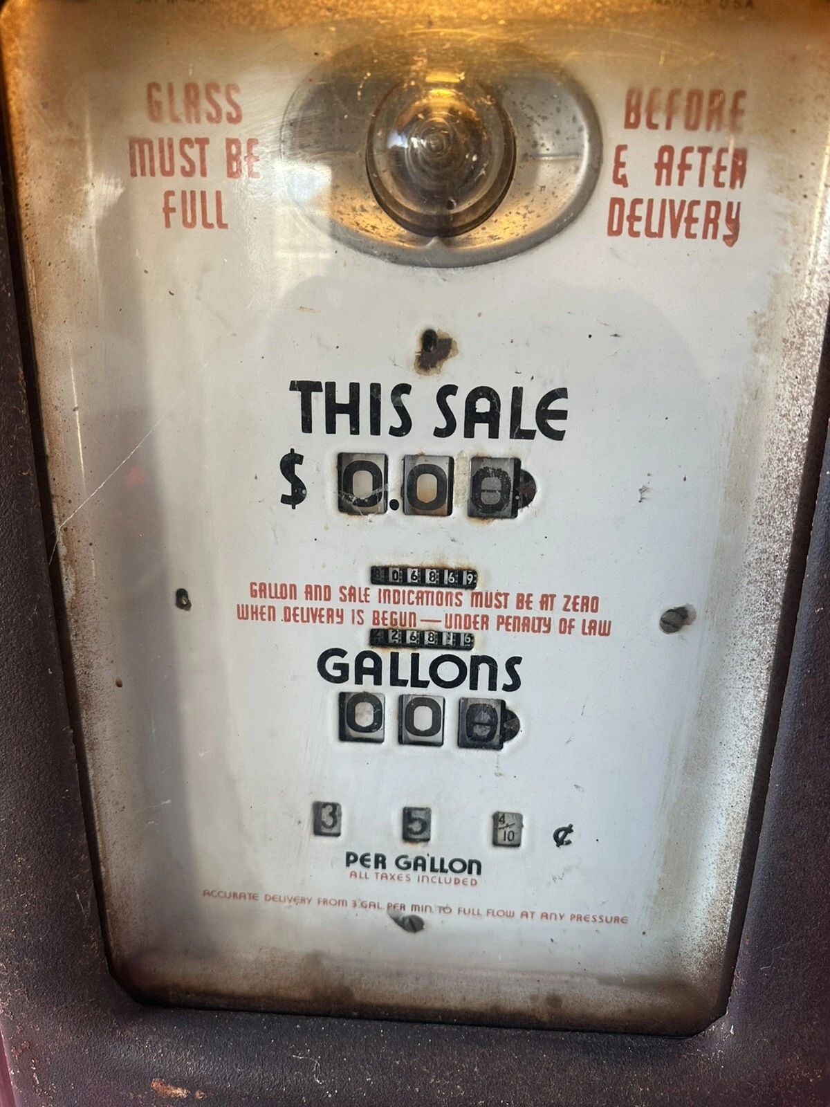 Vintage Bennett Model 76 Texaco Fire-Chief Gas Pump thumbnail 7