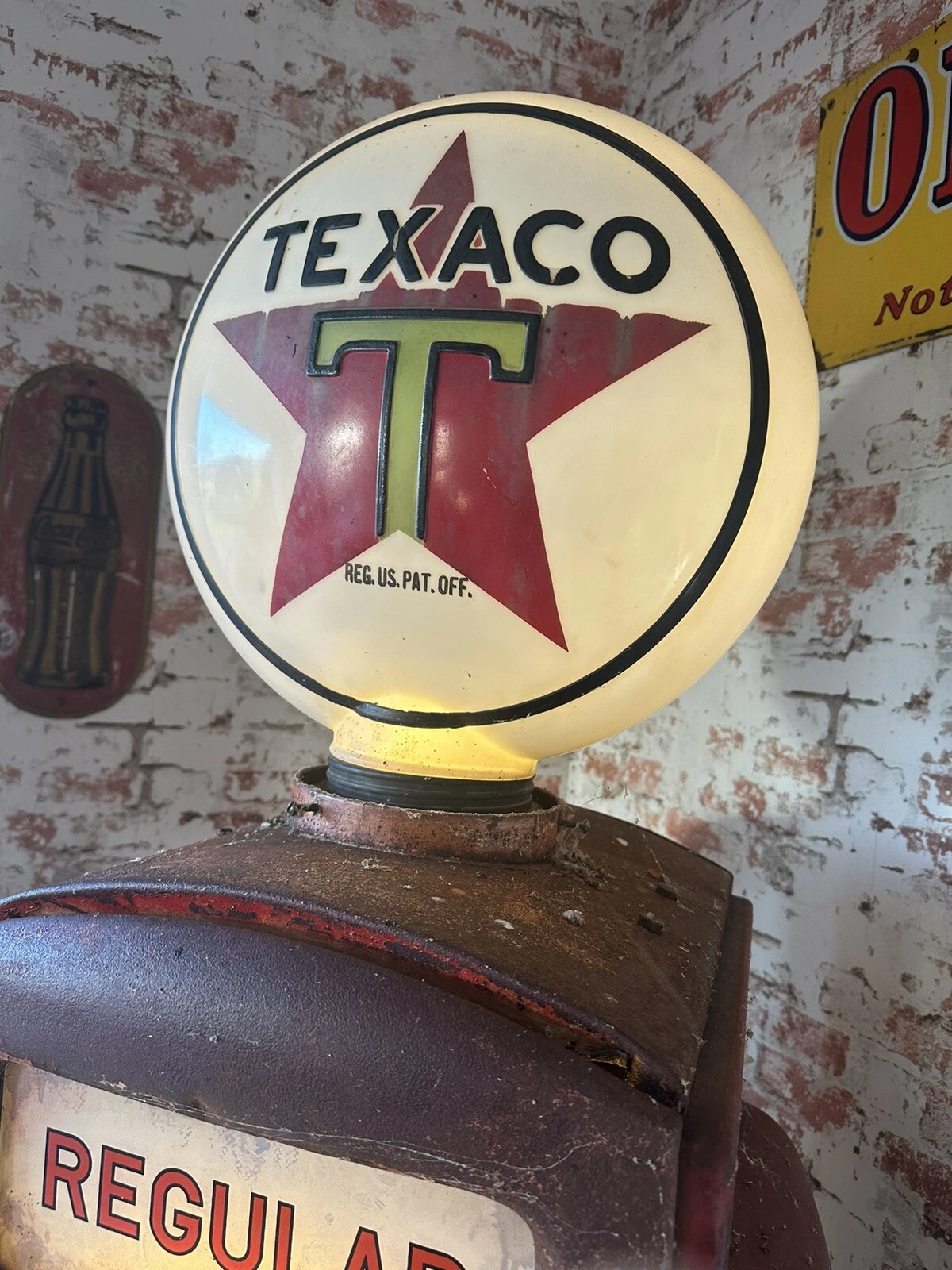 Vintage Bennett Model 76 Texaco Fire-Chief Gas Pump thumbnail 9