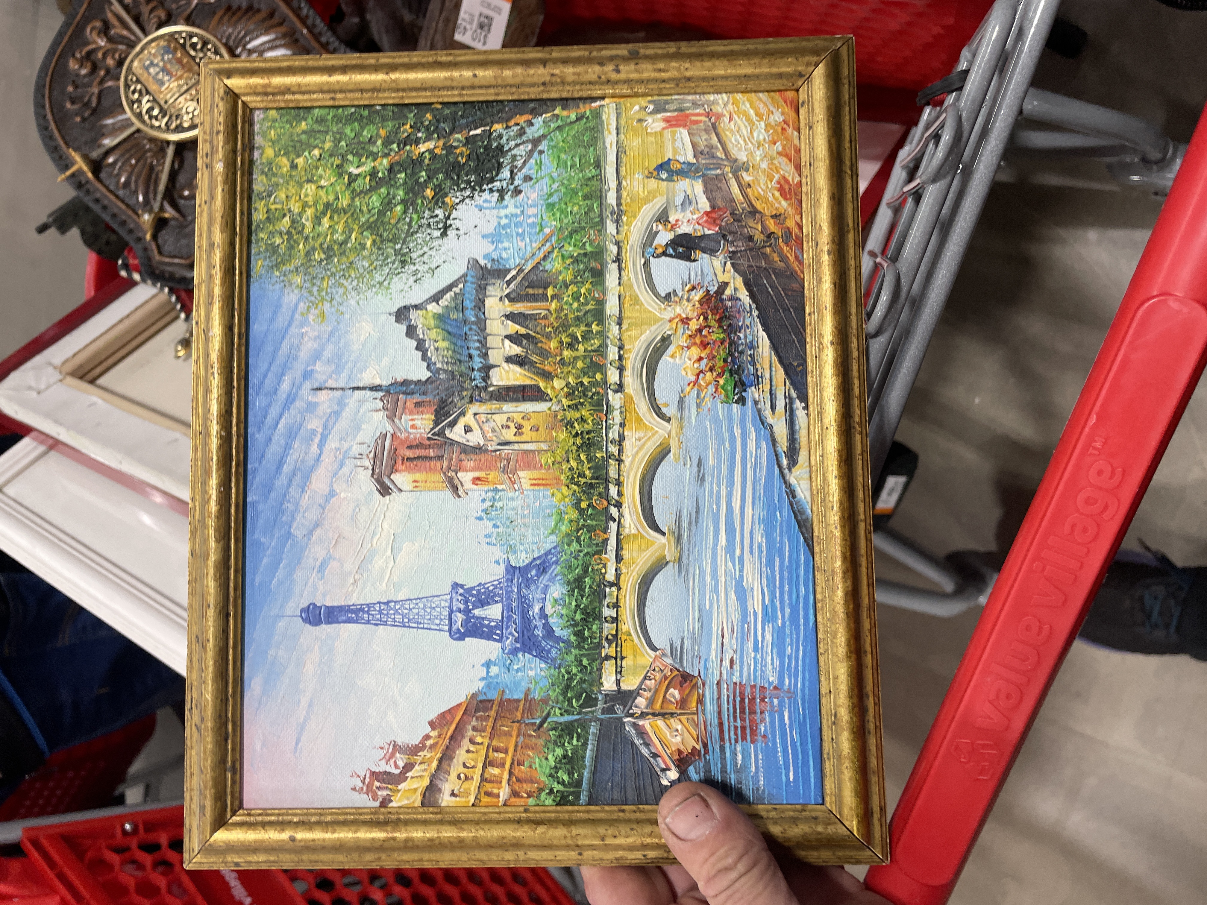 Parisian Scene Oil Painting