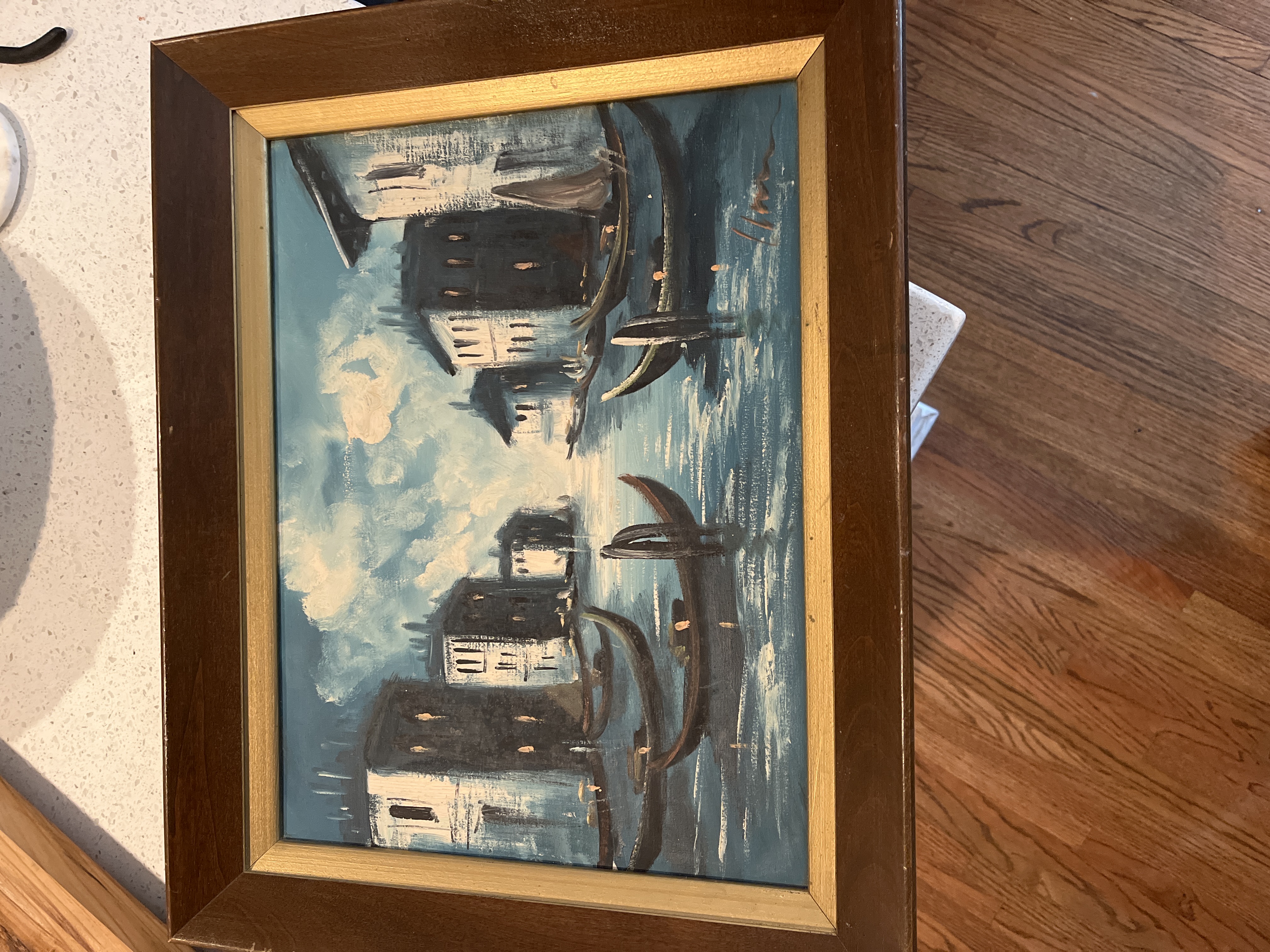 Mid-20th Century Venetian Scene Oil Painting