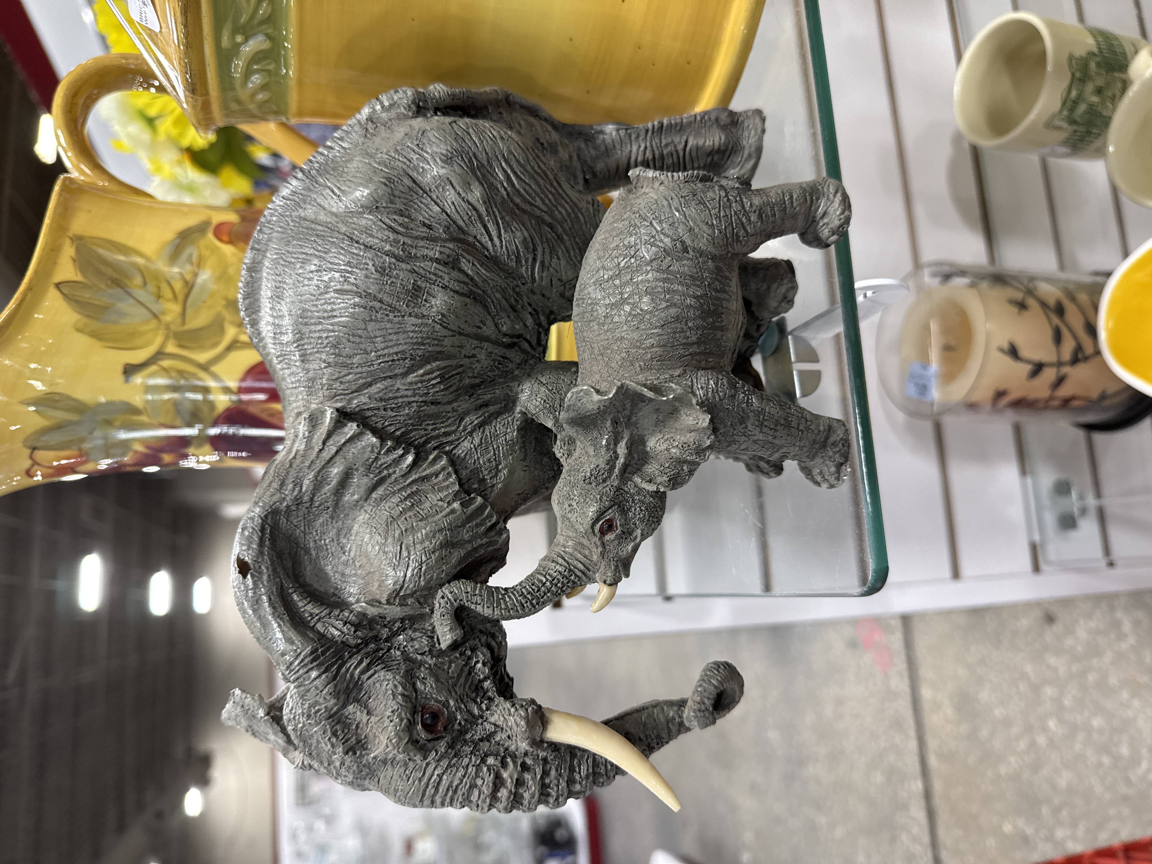 Modern Resin Elephant Figurines