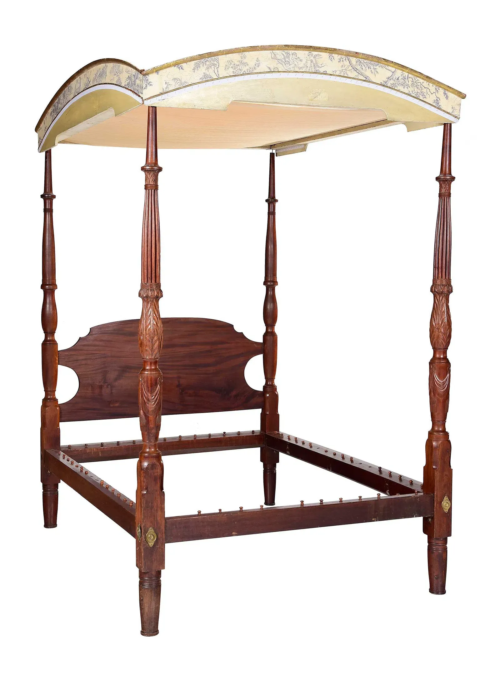 American Federal Period Mahogany Four-Poster Bed thumbnail