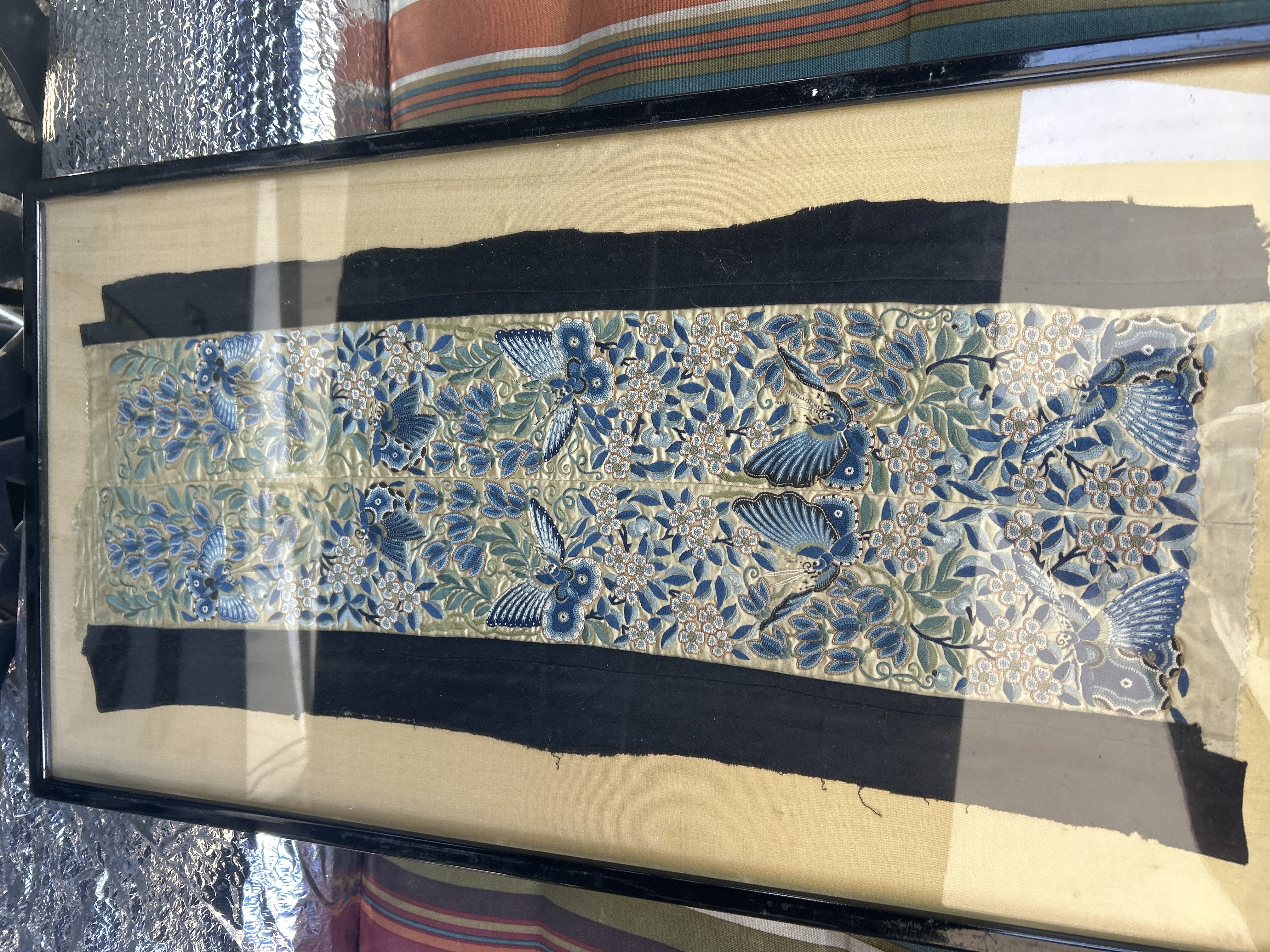 Chinese Qing Period Silk Embroidery Panel