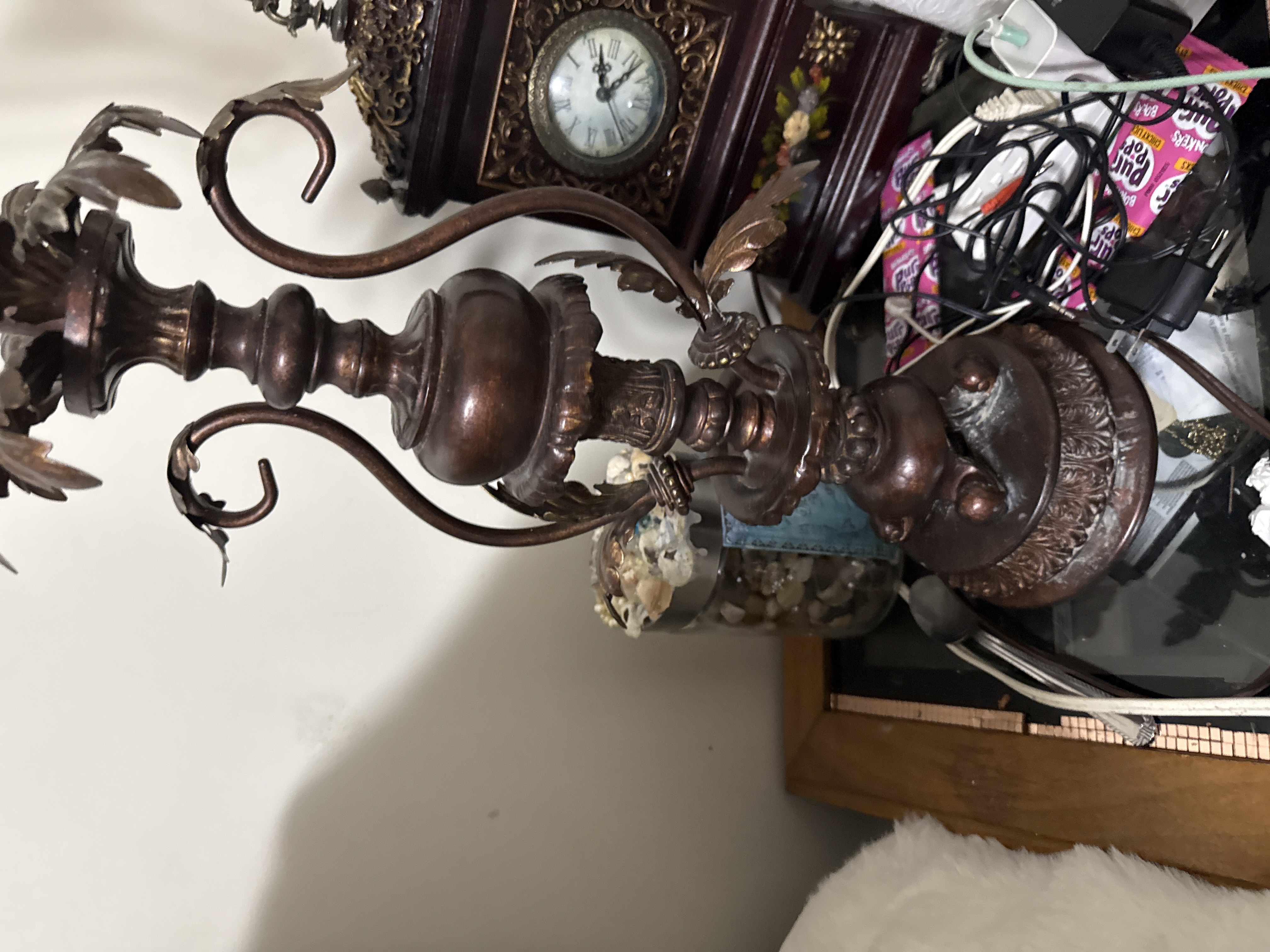 Victorian Style Bronze Table Lamp