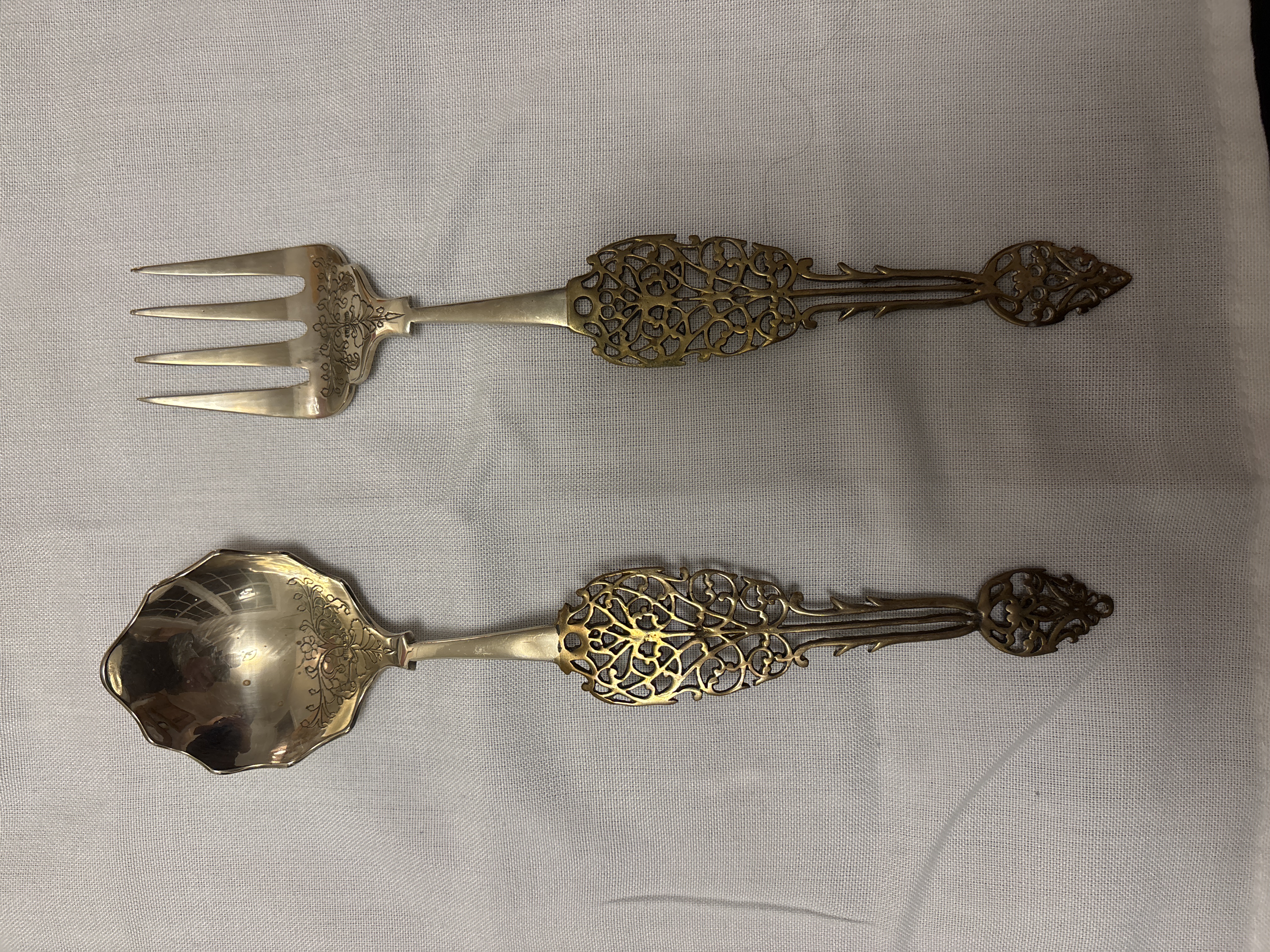 Victorian Silver-Plated Fish Serving Set thumbnail
