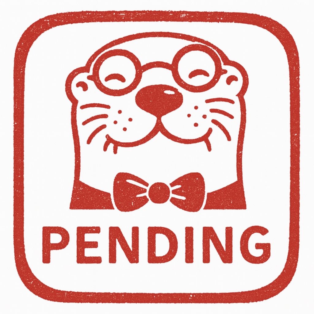 Otter-Themed Art Stamp