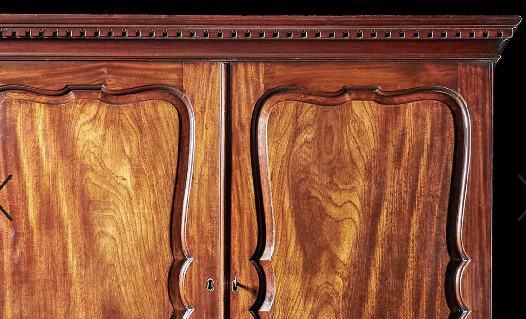 American Chippendale Period Mahogany Secretary Bookcase thumbnail 3