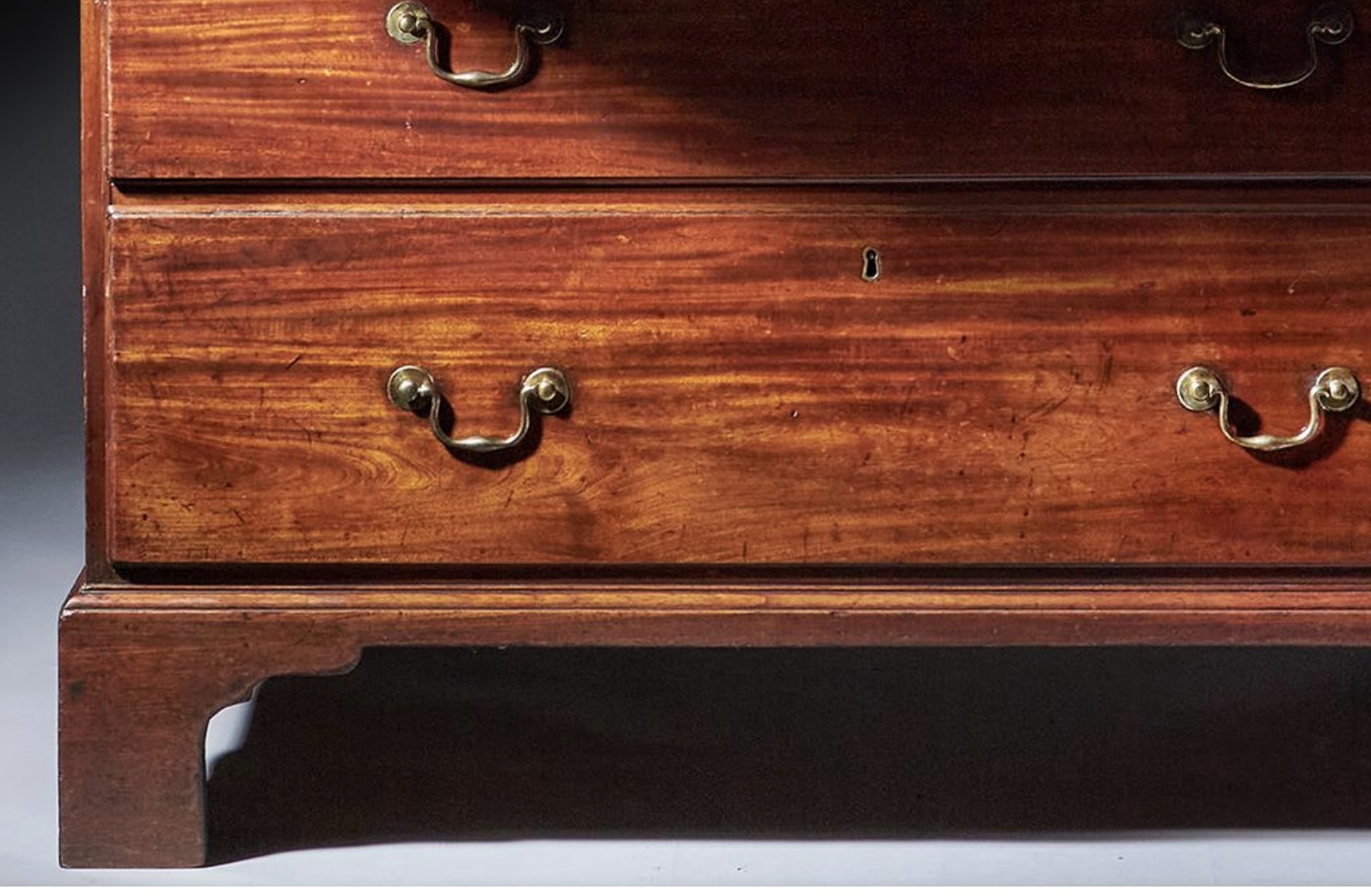 American Chippendale Period Mahogany Secretary Bookcase thumbnail 9
