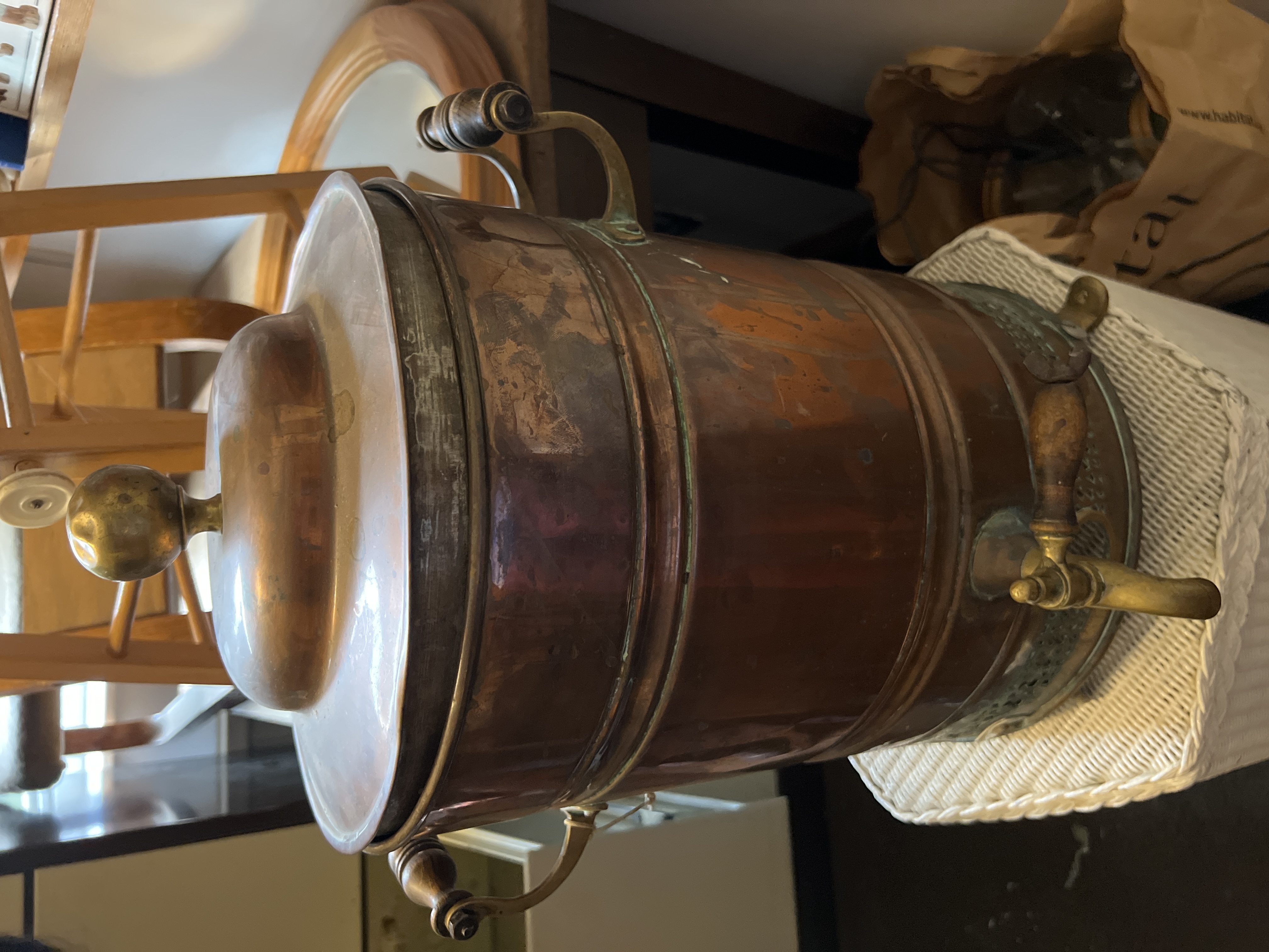 19th Century Copper Samovar