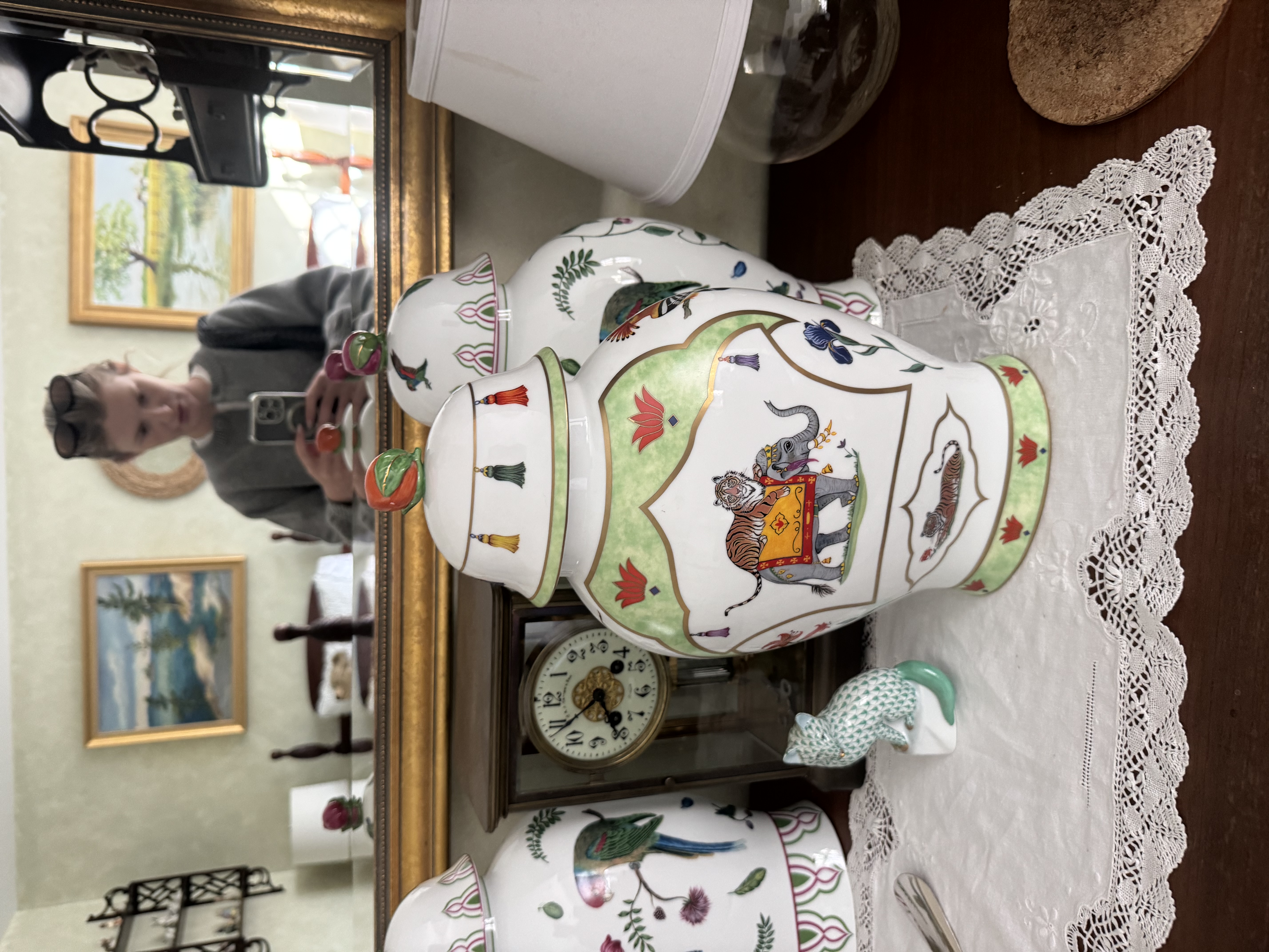 Lynn Chase Chinese Export Style Porcelain Ginger Jar