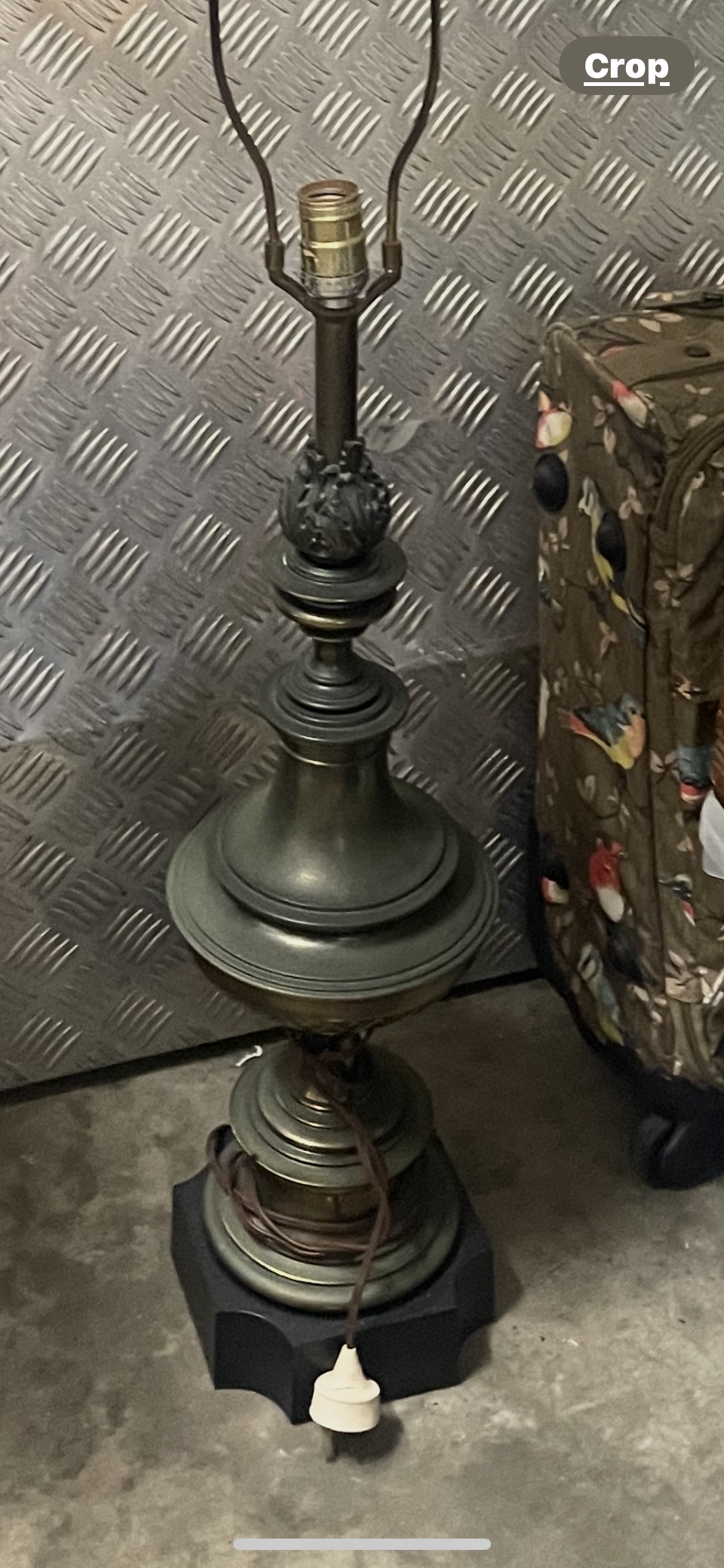 Mid-Century Neoclassical Style Brass Table Lamp