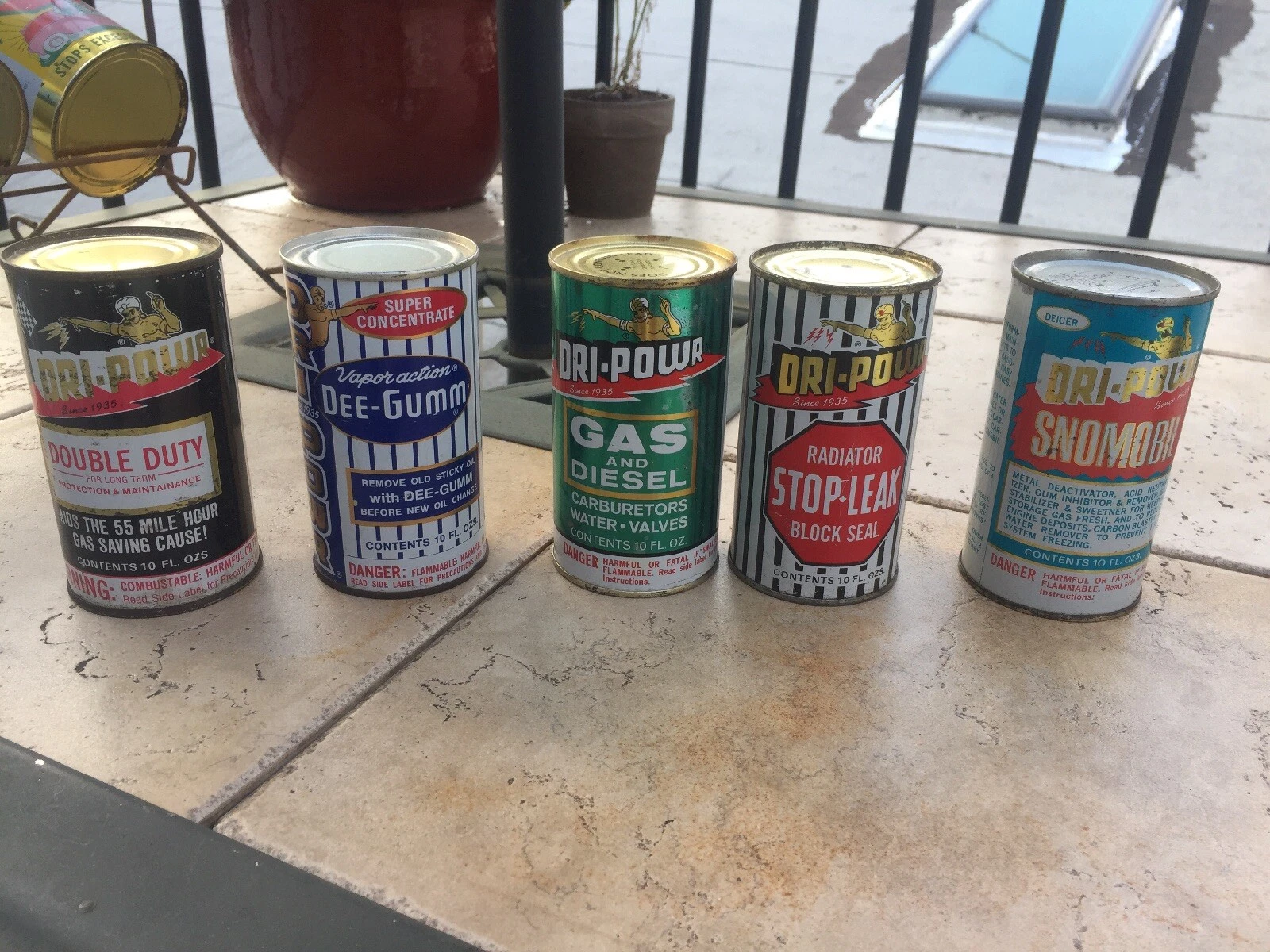 Vintage Dri-Powr Automotive Additive Display Rack with Cans thumbnail 5