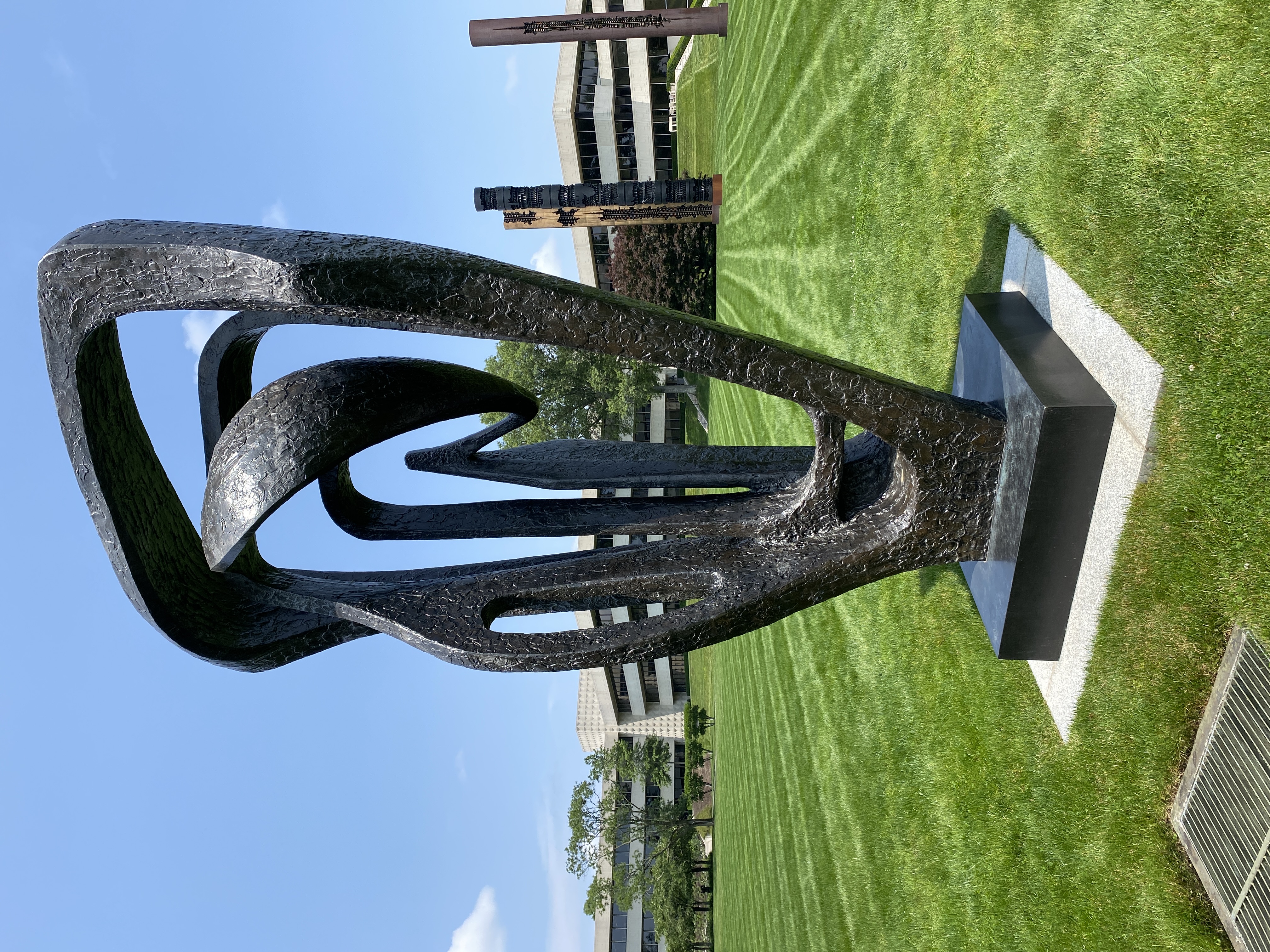 Modernist Abstract Bronze Sculpture