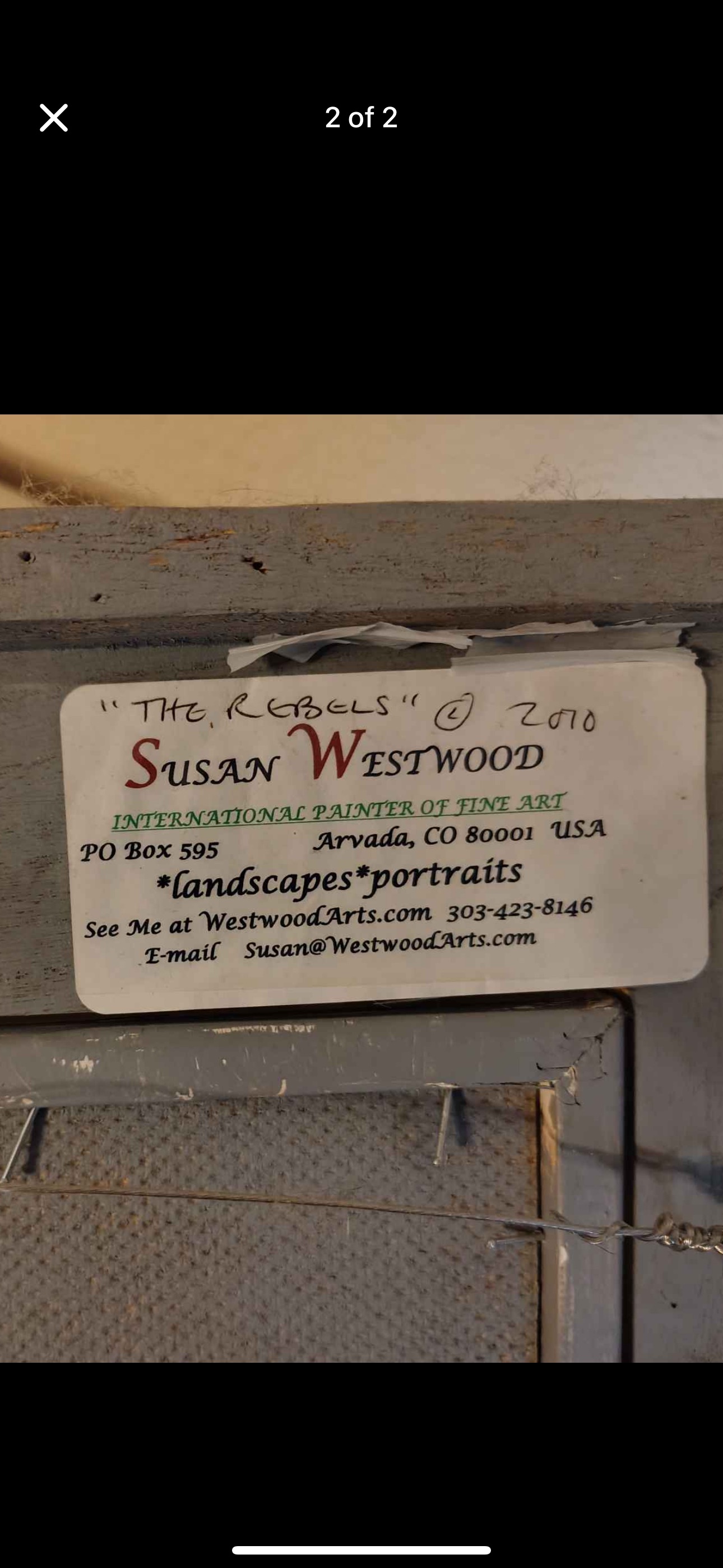 Contemporary Western Oil Painting 'The Rebels' by Susan Westwood thumbnail 2
