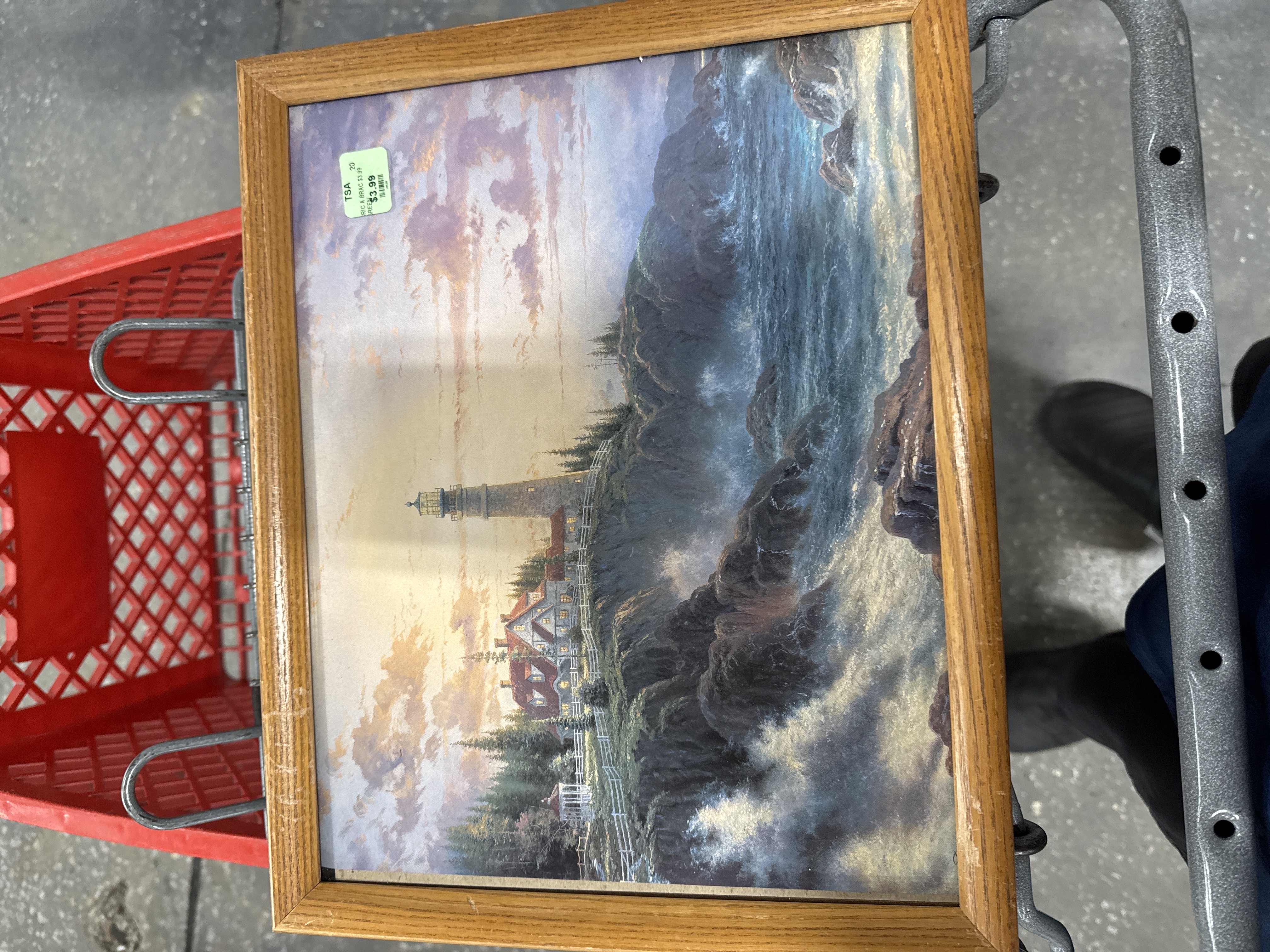 Wood Framed Lighthouse Print