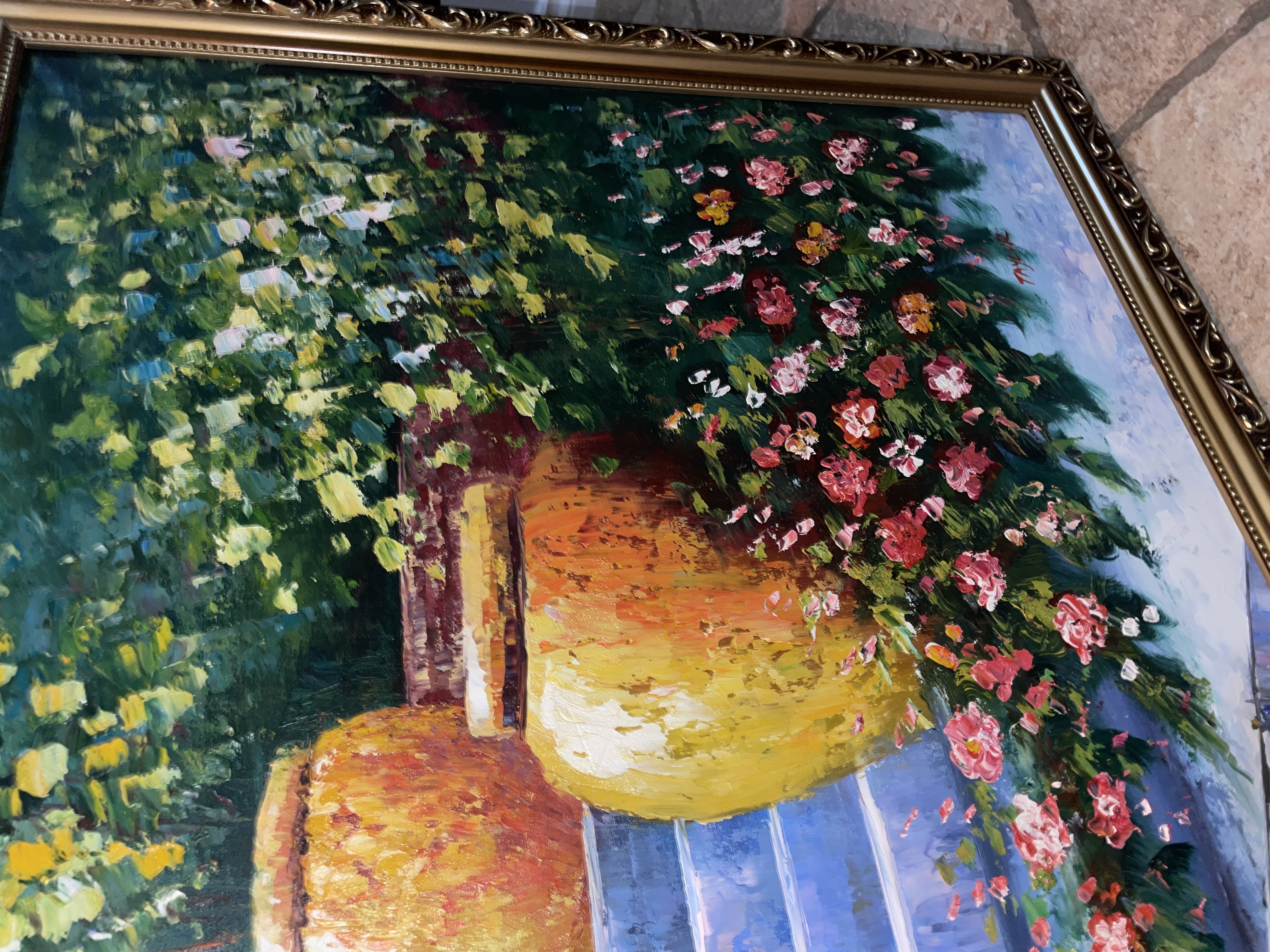 Impressionistic Floral Landscape Painting