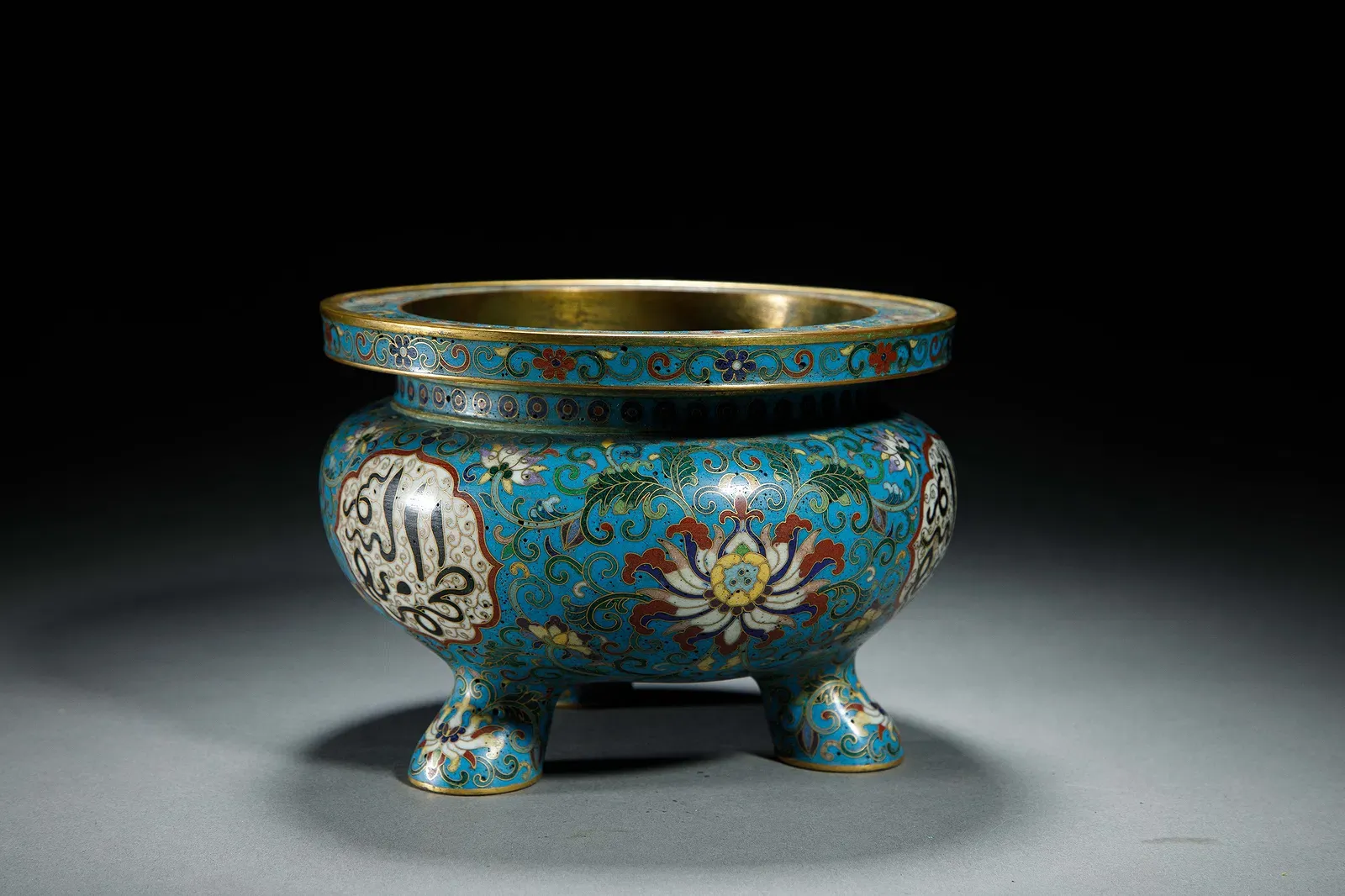 Qing Style Cloisonné Enamel Incense Burner thumbnail 2