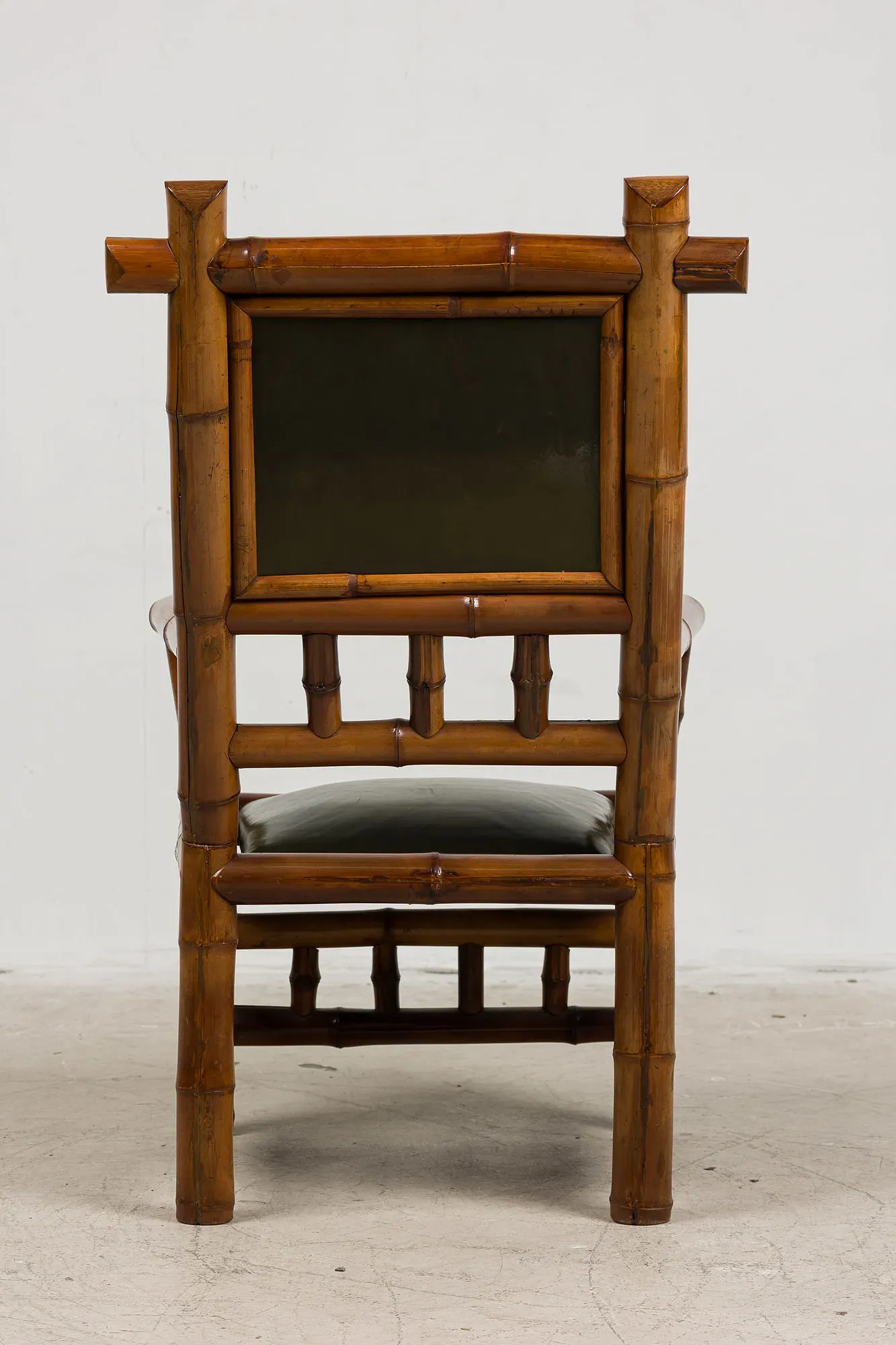 Pair of French Japonisme Faux Bamboo Armchairs by Perret & Vibert thumbnail 3