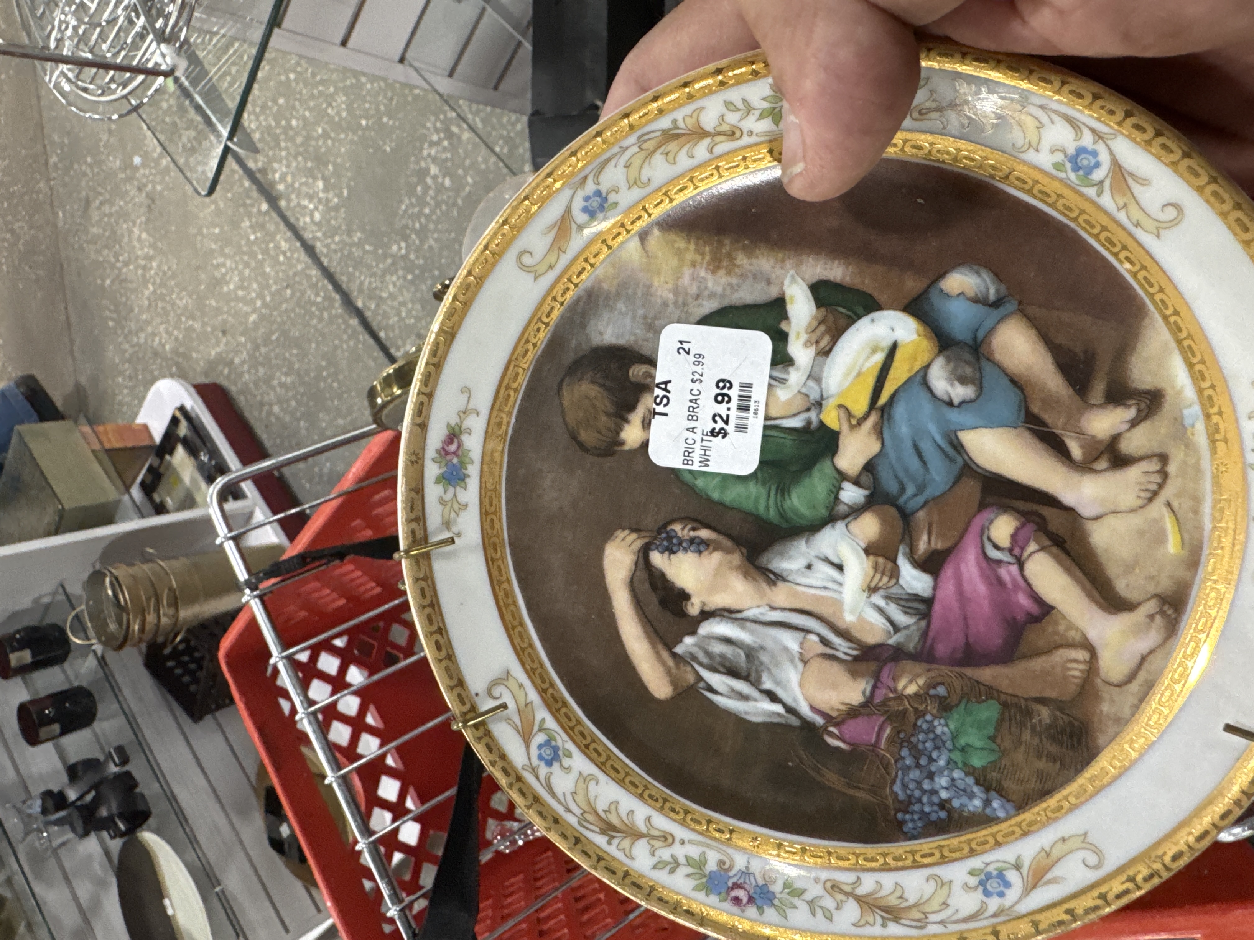 European Decorative Porcelain Plate