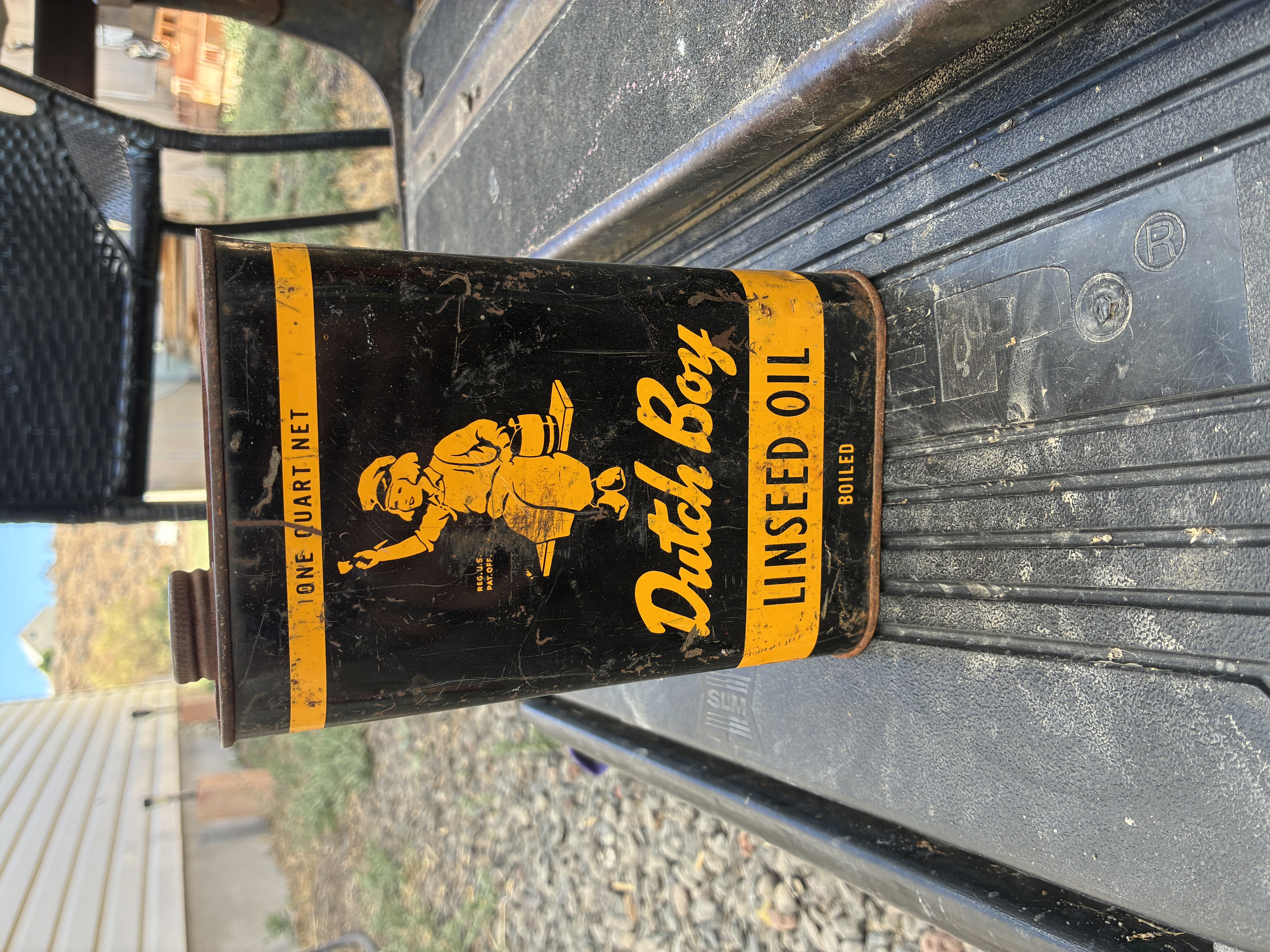 Vintage American Advertising Dutch Boy Linseed Oil Can