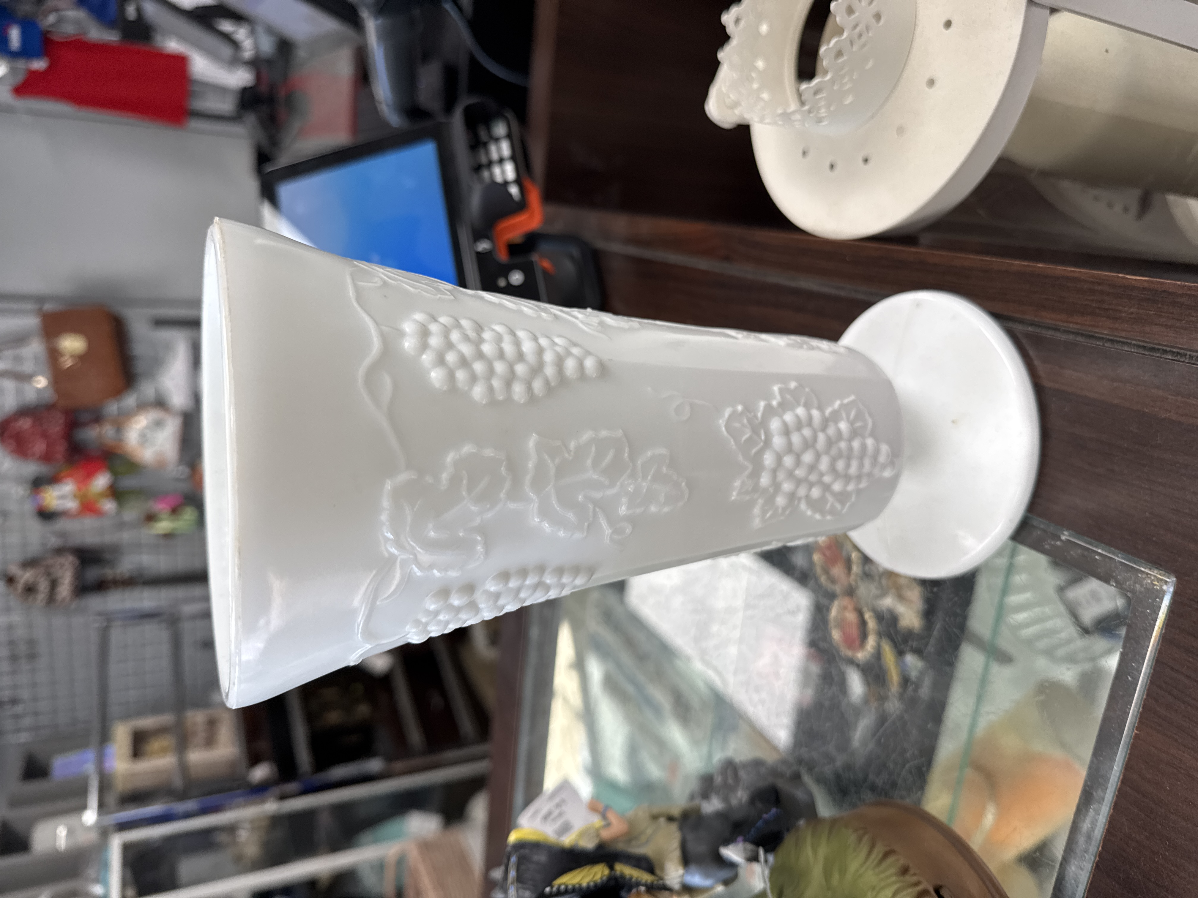 Vintage Milk Glass Vase