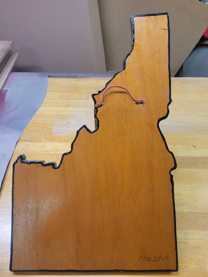 Late 19th Century American Barbed Wire Patent Display Board (Idaho Form), Wood and Steel thumbnail 2