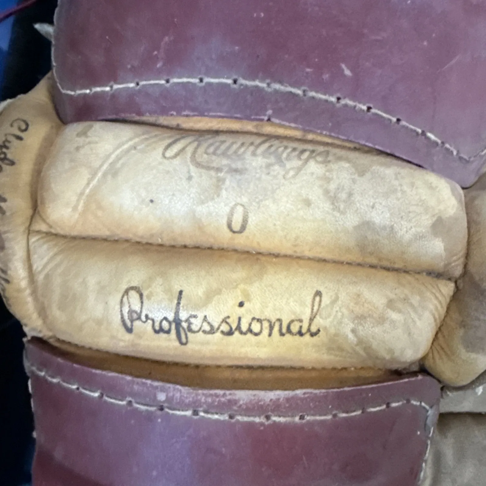 Rawlings Professional Model Vintage Leather Catcher’s Gear Set thumbnail 5