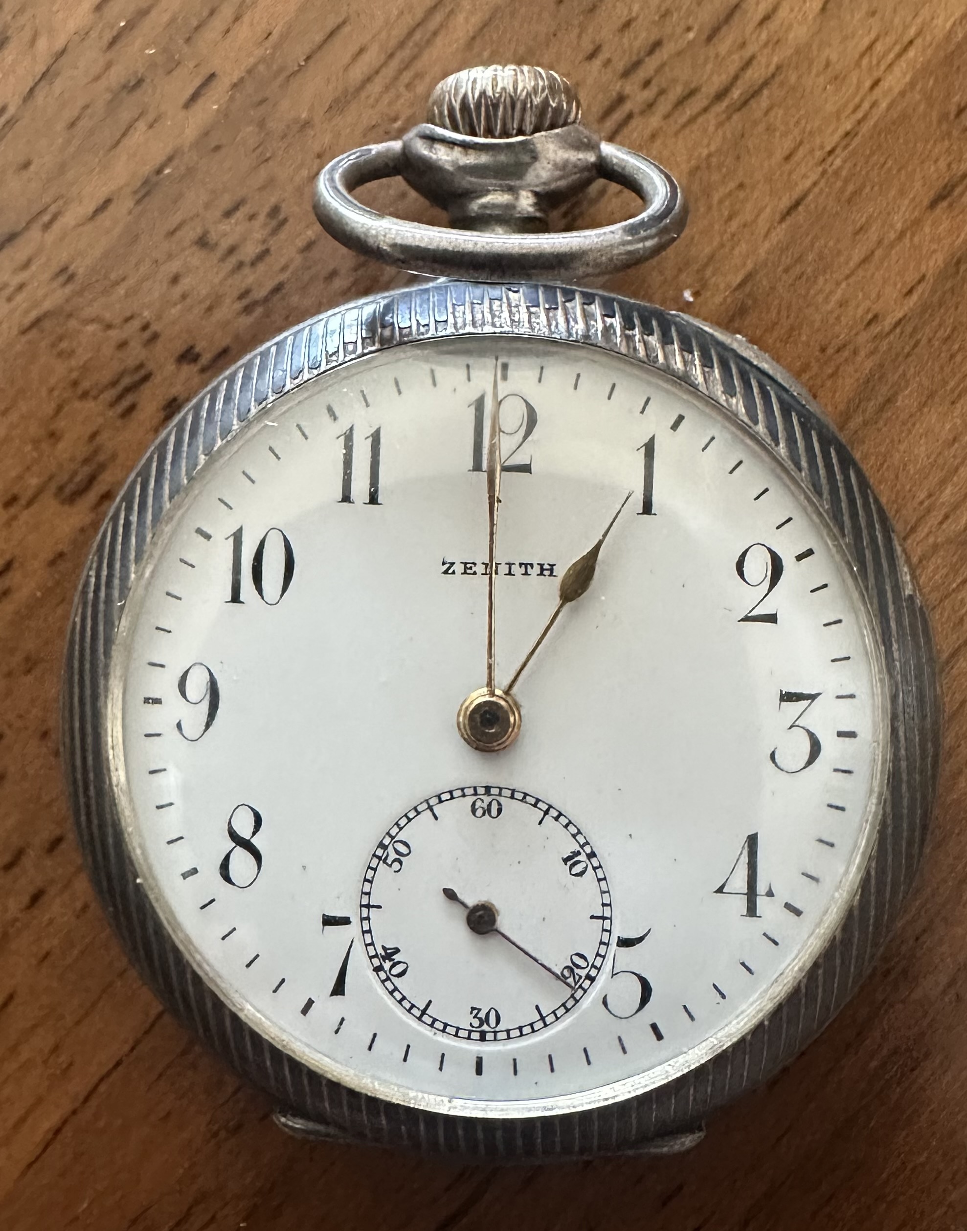 Swiss Zenith Silver Pocket Watch
