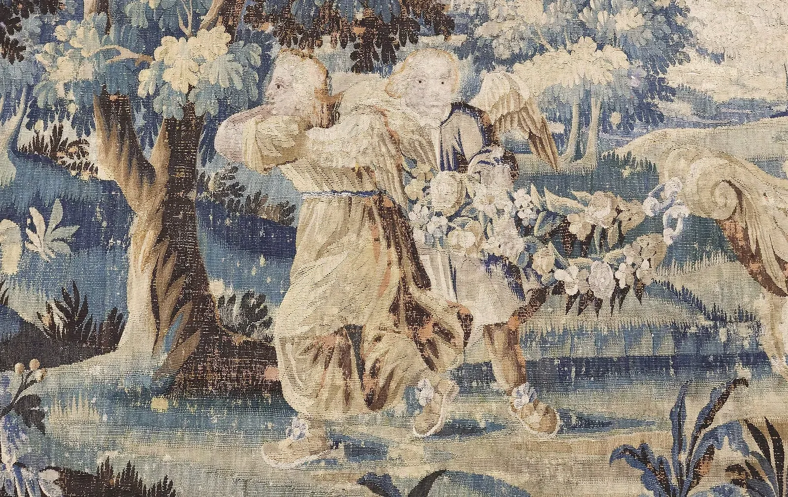 Baroque Style Flemish Wool Tapestry thumbnail 4