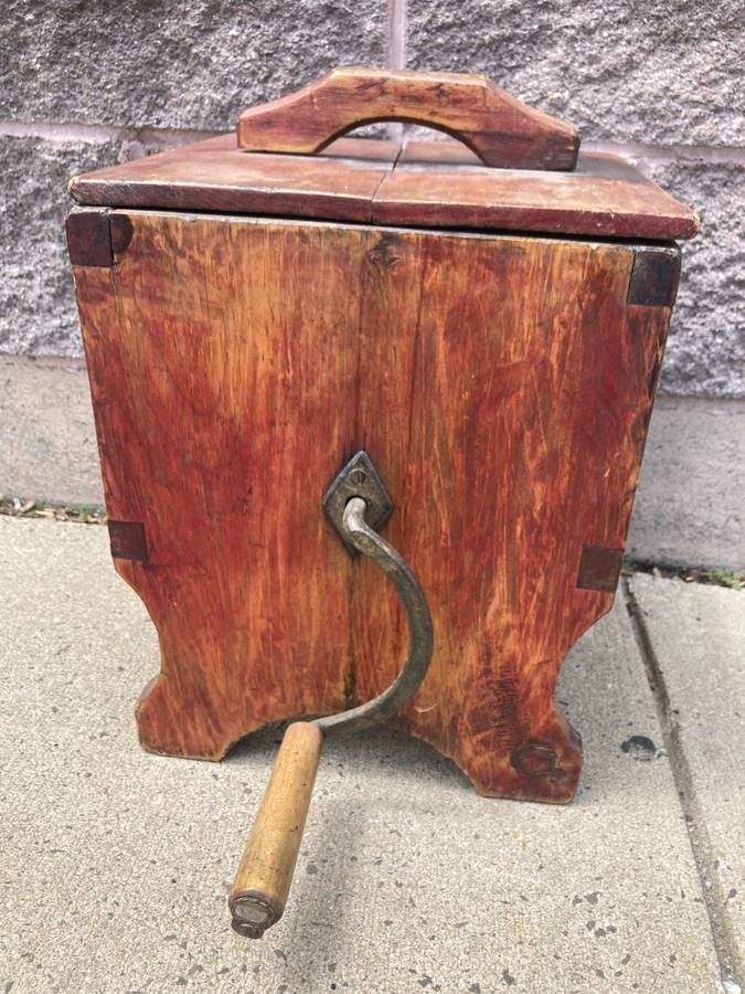 Rustic Wooden Butter Churn thumbnail 2