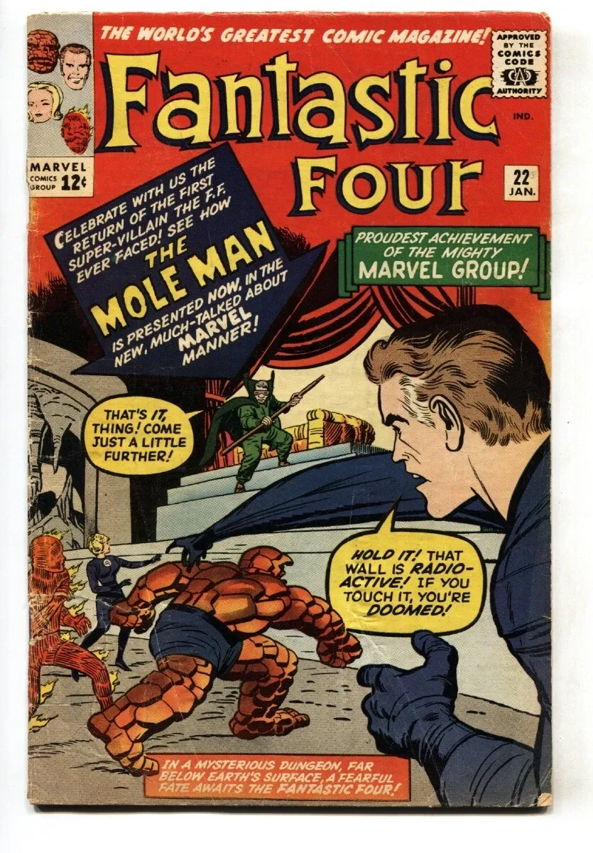 Silver Age Marvel Comics 'Fantastic Four' #22 Comic Book