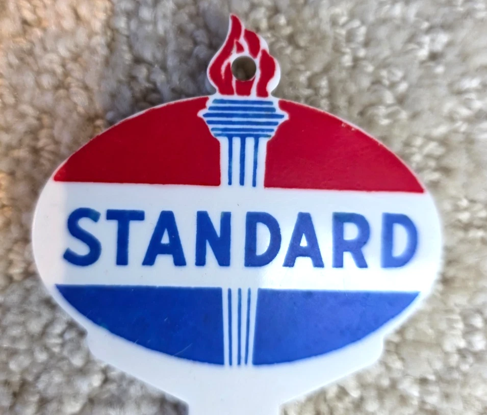 American Mid-Century Plastic Gas Station Advertising Thermometer Trio thumbnail 6