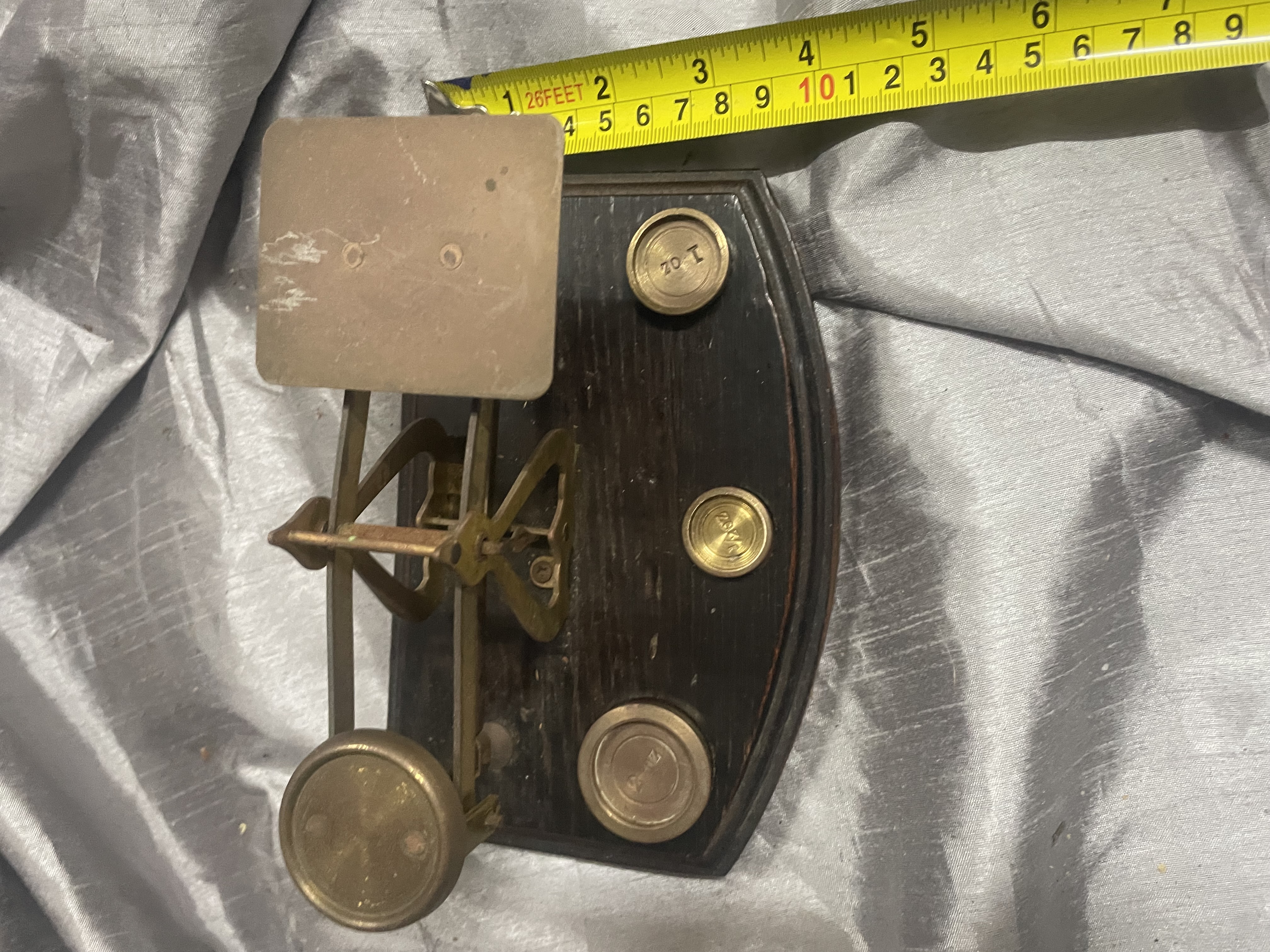 Vintage Brass Postal or Apothecary Scale