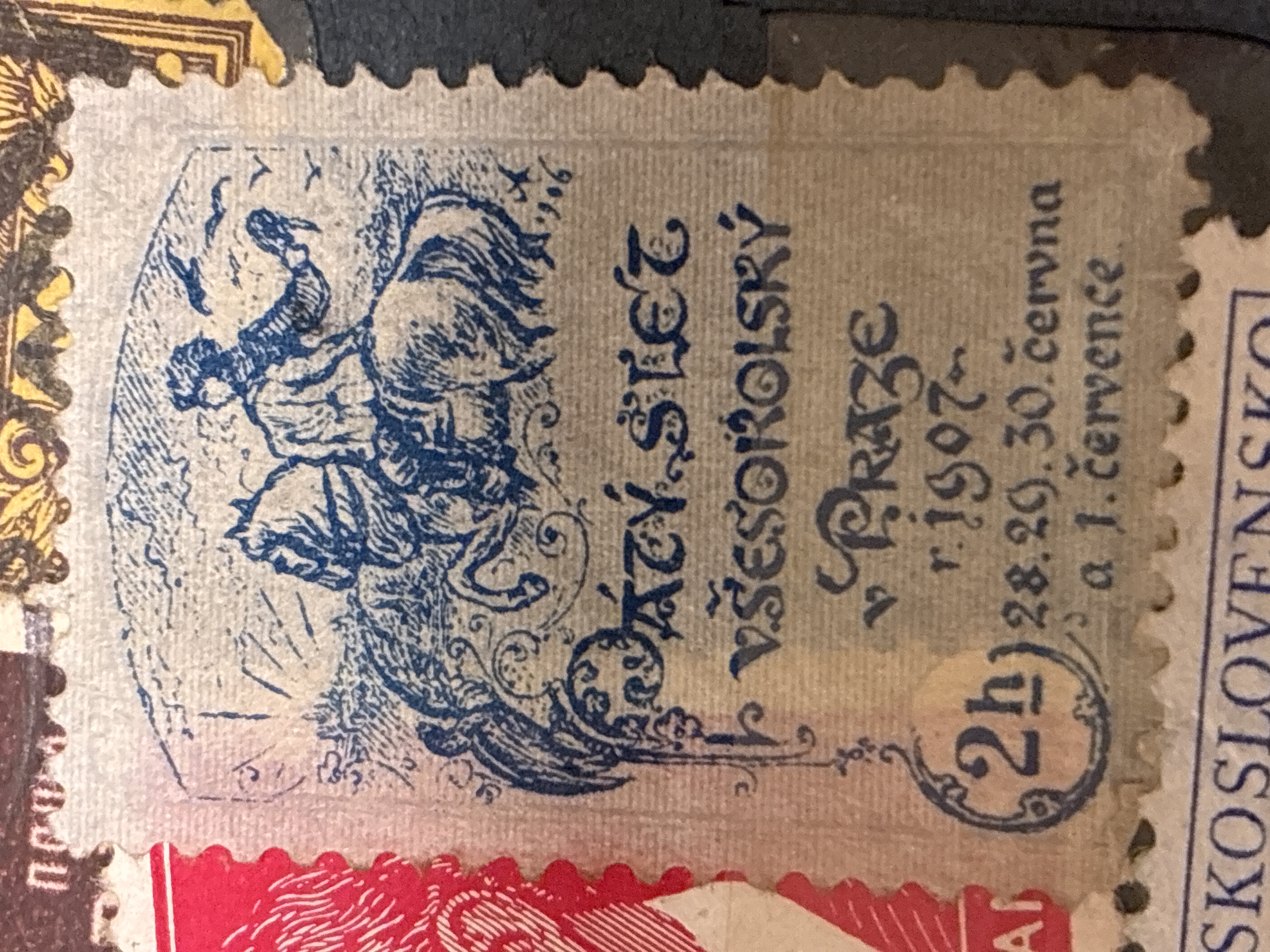 Czech Sokol Stamp Commemorating the All-Sokol Meeting