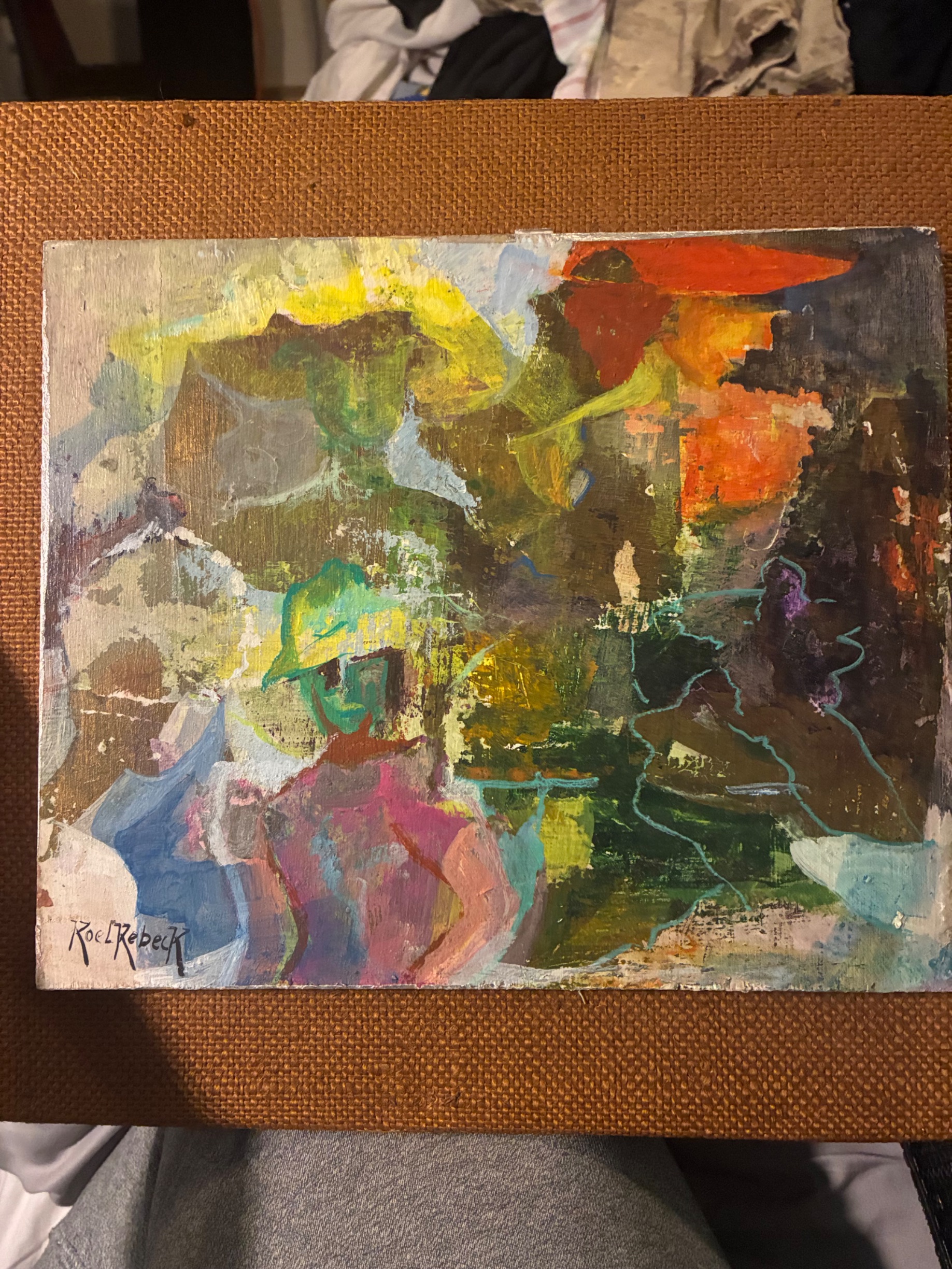 Abstract Expressionist Oil Painting