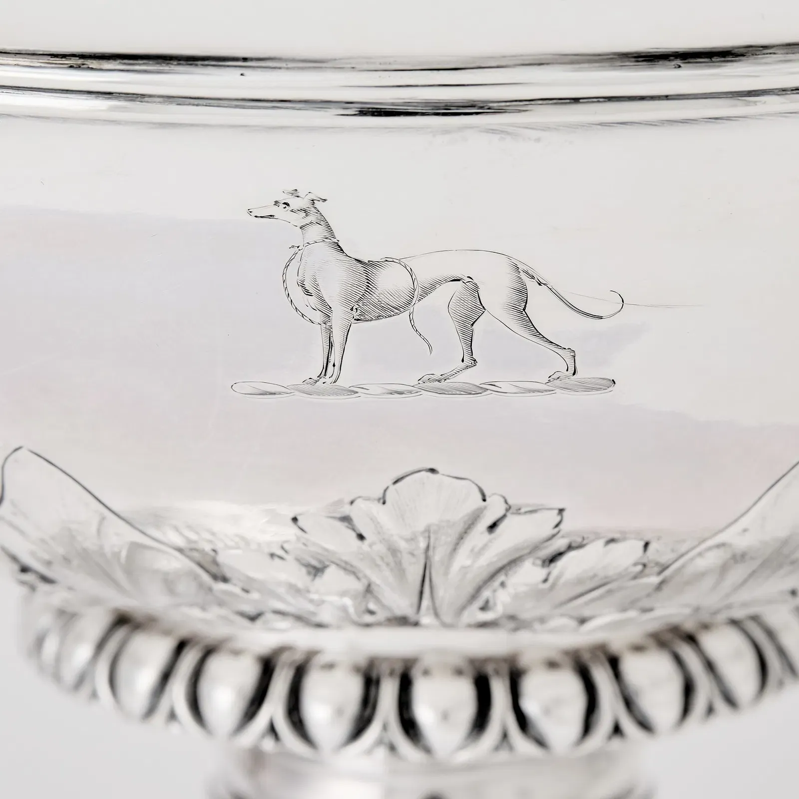 English Regency Period Sterling Silver Pedestal Bowl thumbnail 3