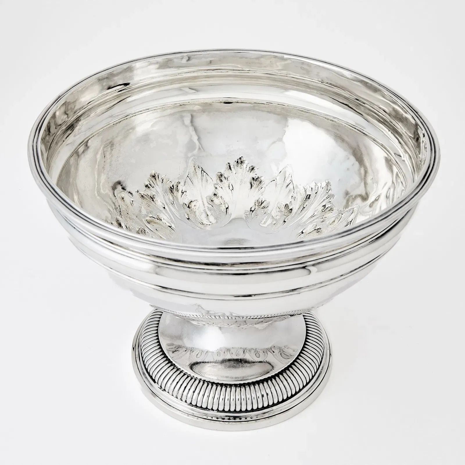 English Regency Period Sterling Silver Pedestal Bowl thumbnail 4