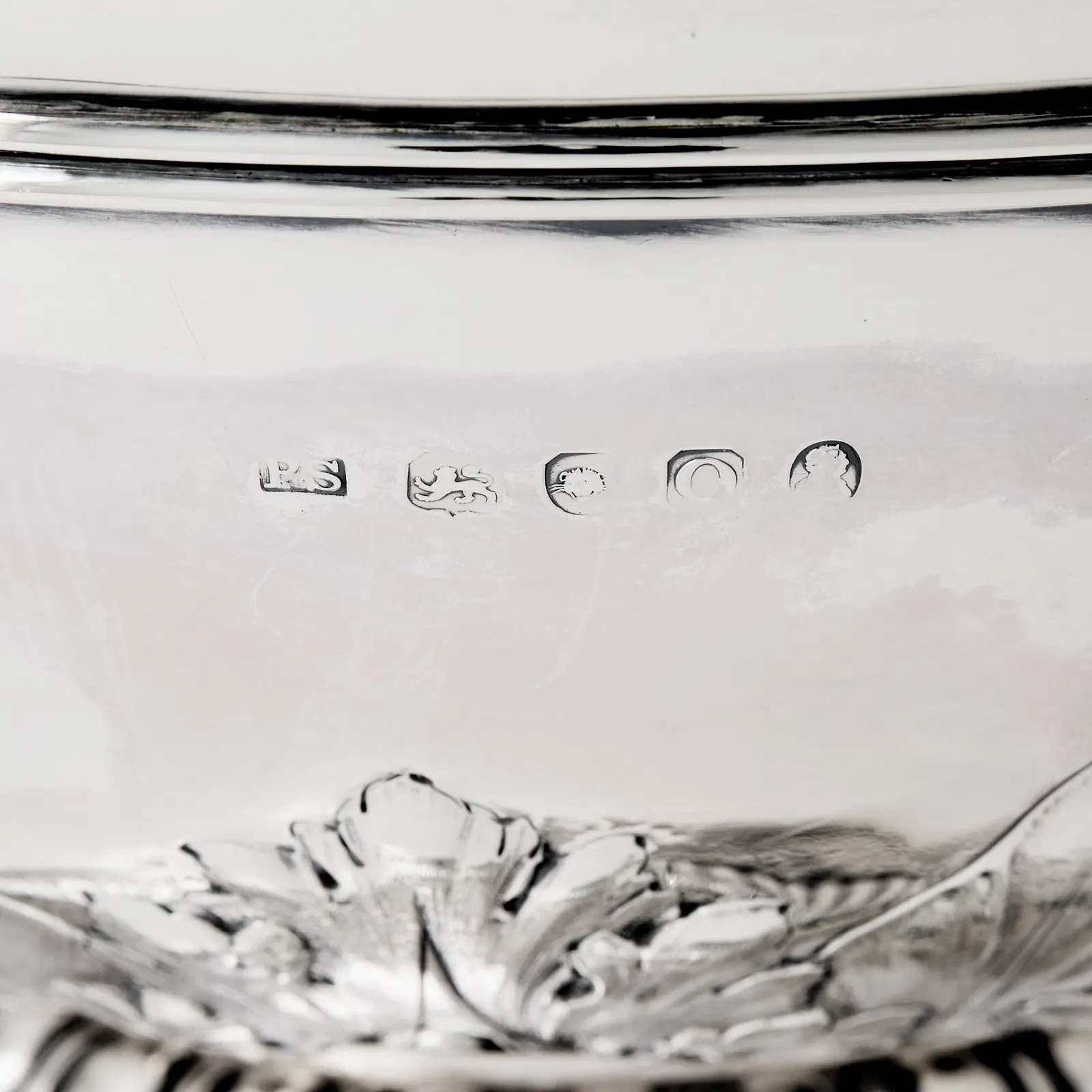 English Regency Period Sterling Silver Pedestal Bowl thumbnail 5