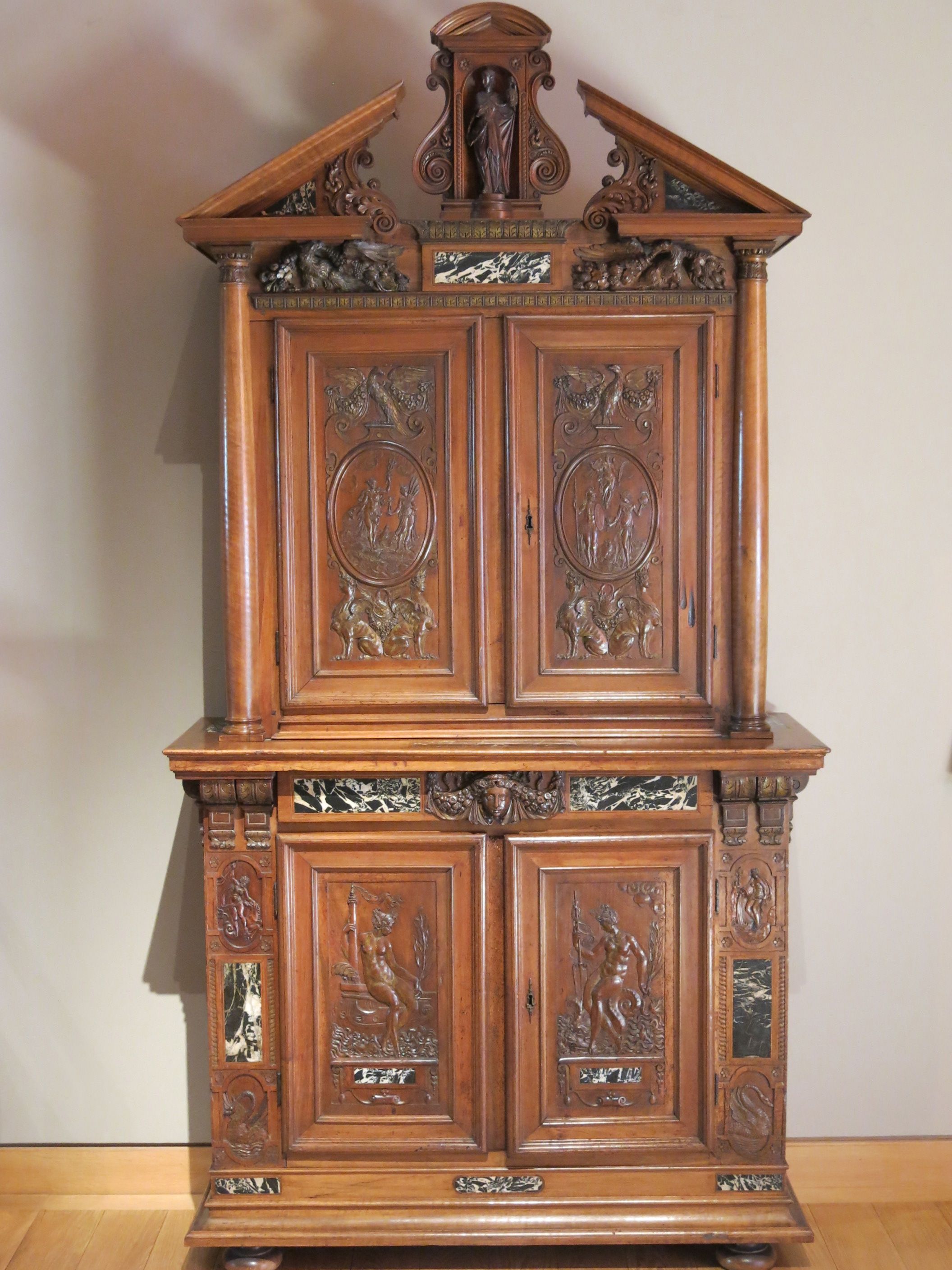 Renaissance Revival Walnut Cabinet
