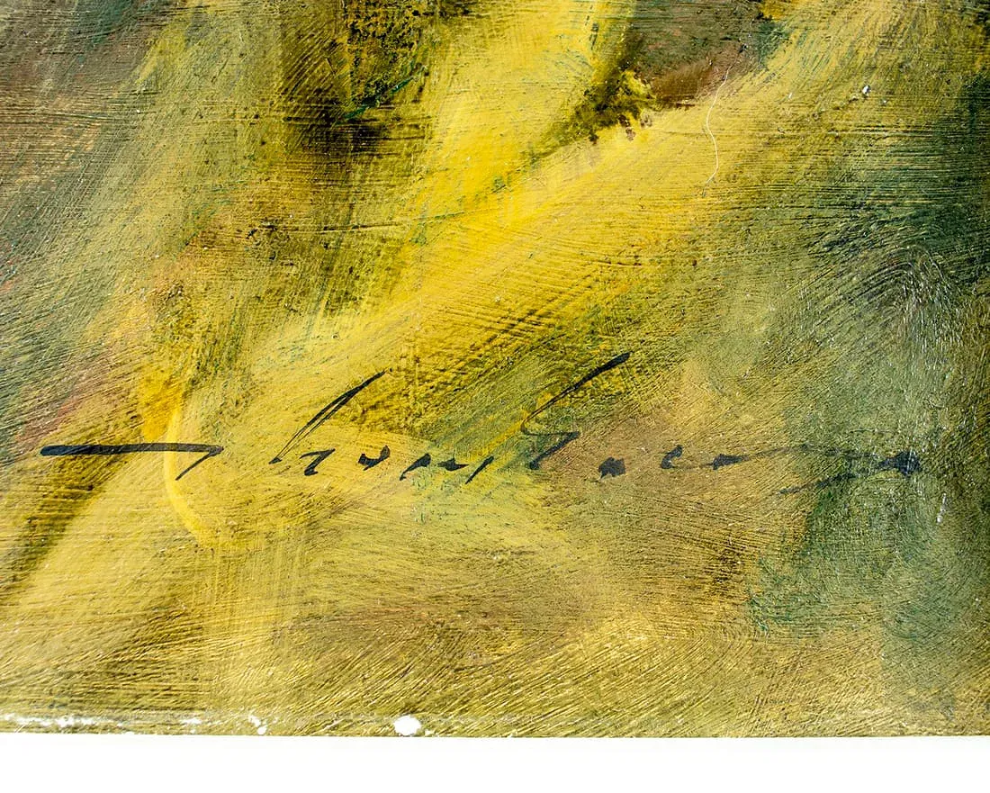 Modern Acrylic 'Van Gogh Portrait' by Wm. Thomson thumbnail 3