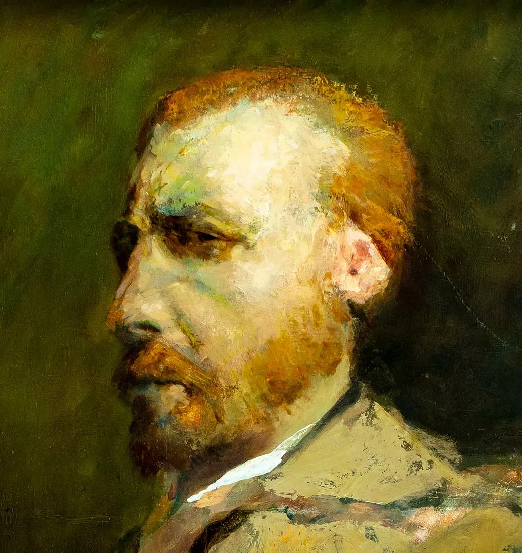 Modern Acrylic 'Van Gogh Portrait' by Wm. Thomson thumbnail 4
