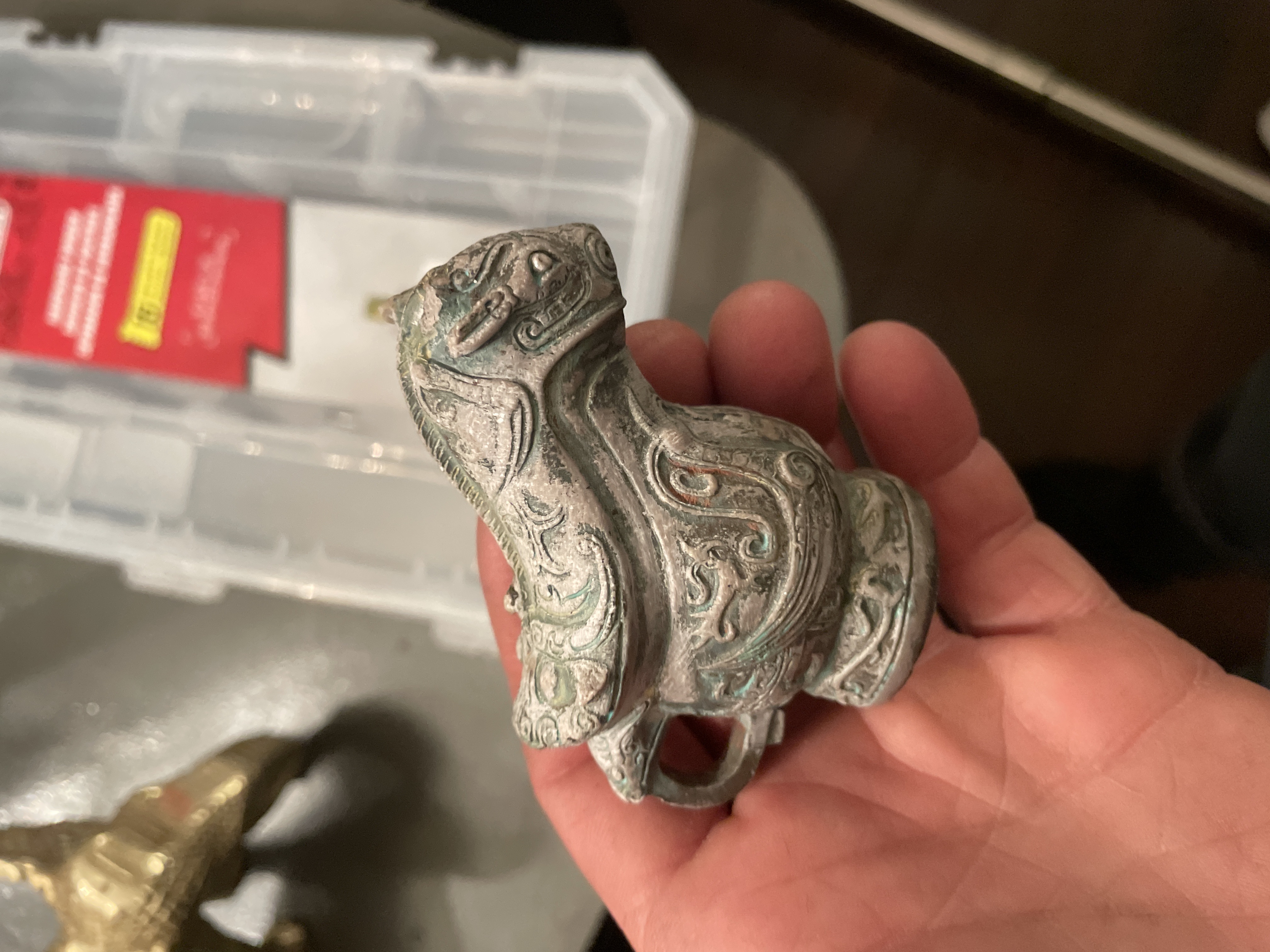 Chinese Archaic Style Bronze Pouring Vessel