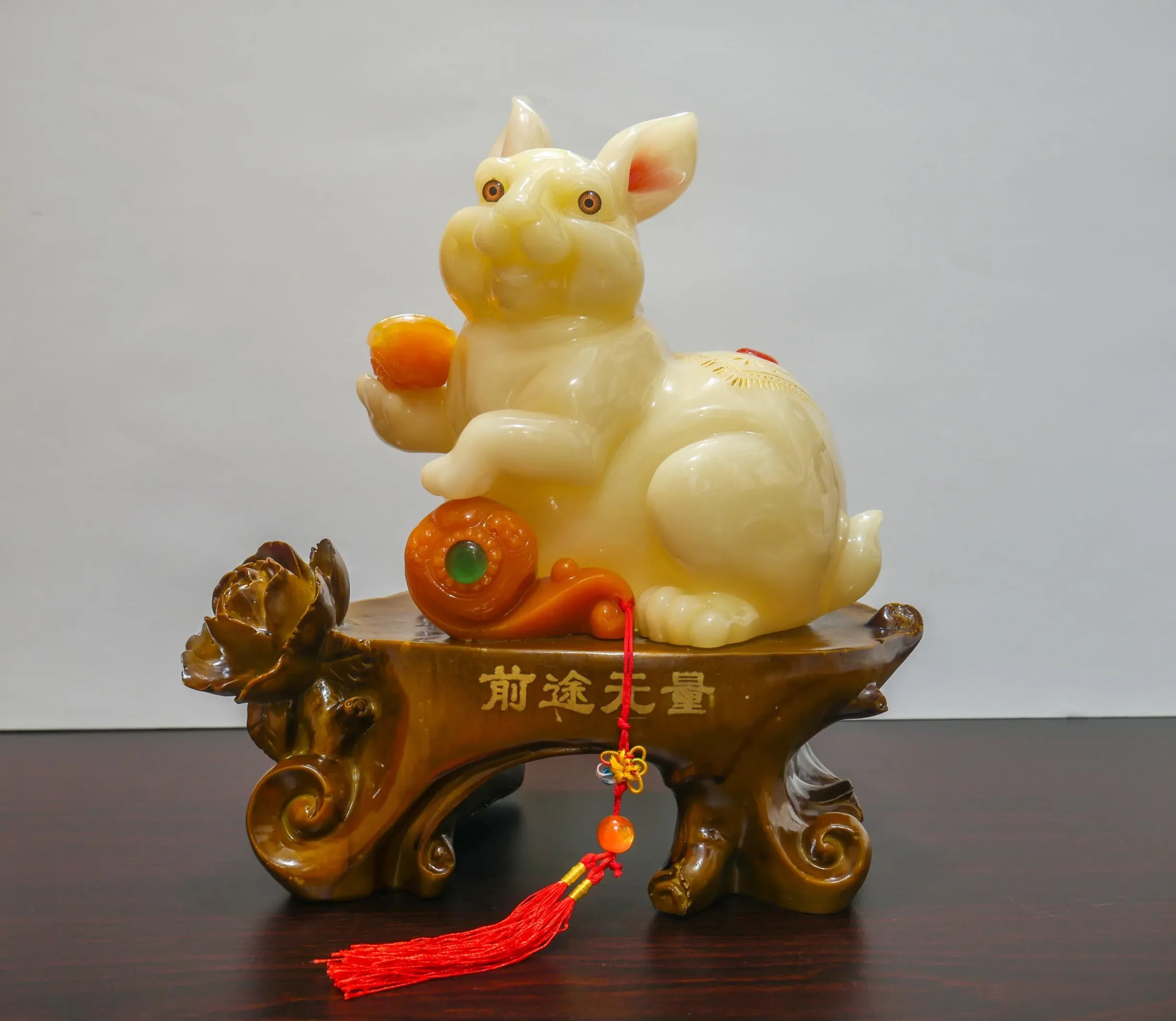 Contemporary Chinese Jade Rabbit Sculpture
